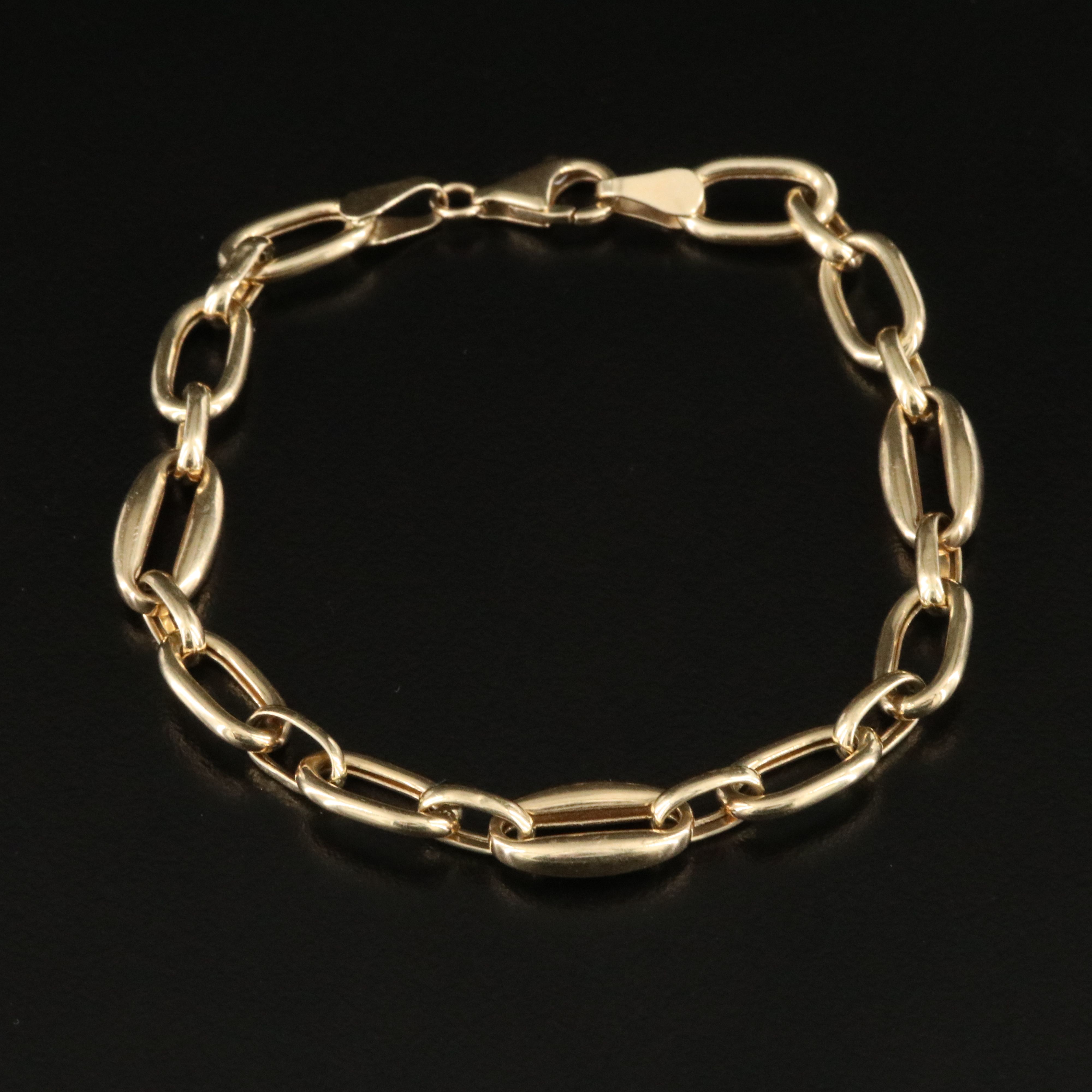 14K Oval Link Bracelet