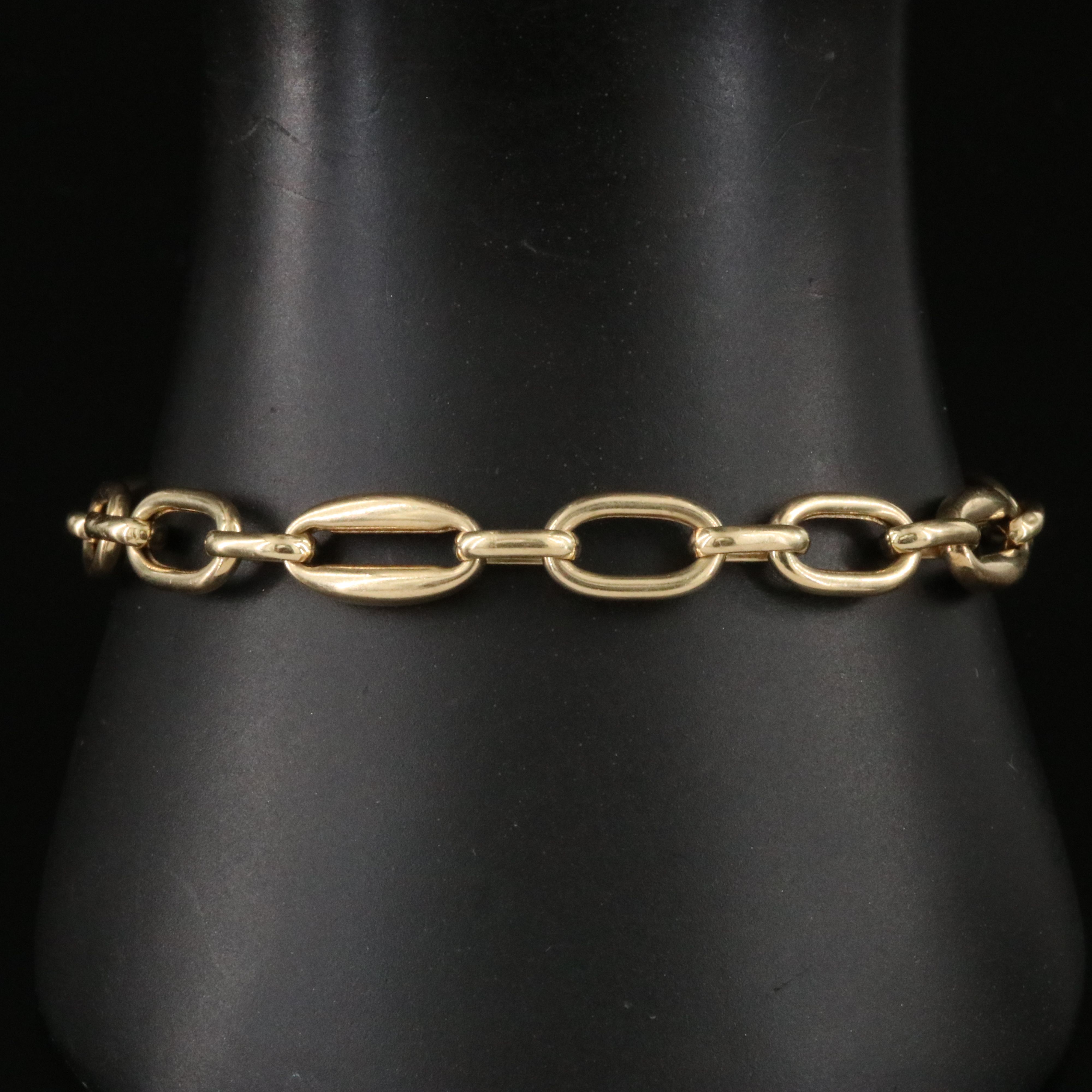 14K Oval Link Bracelet