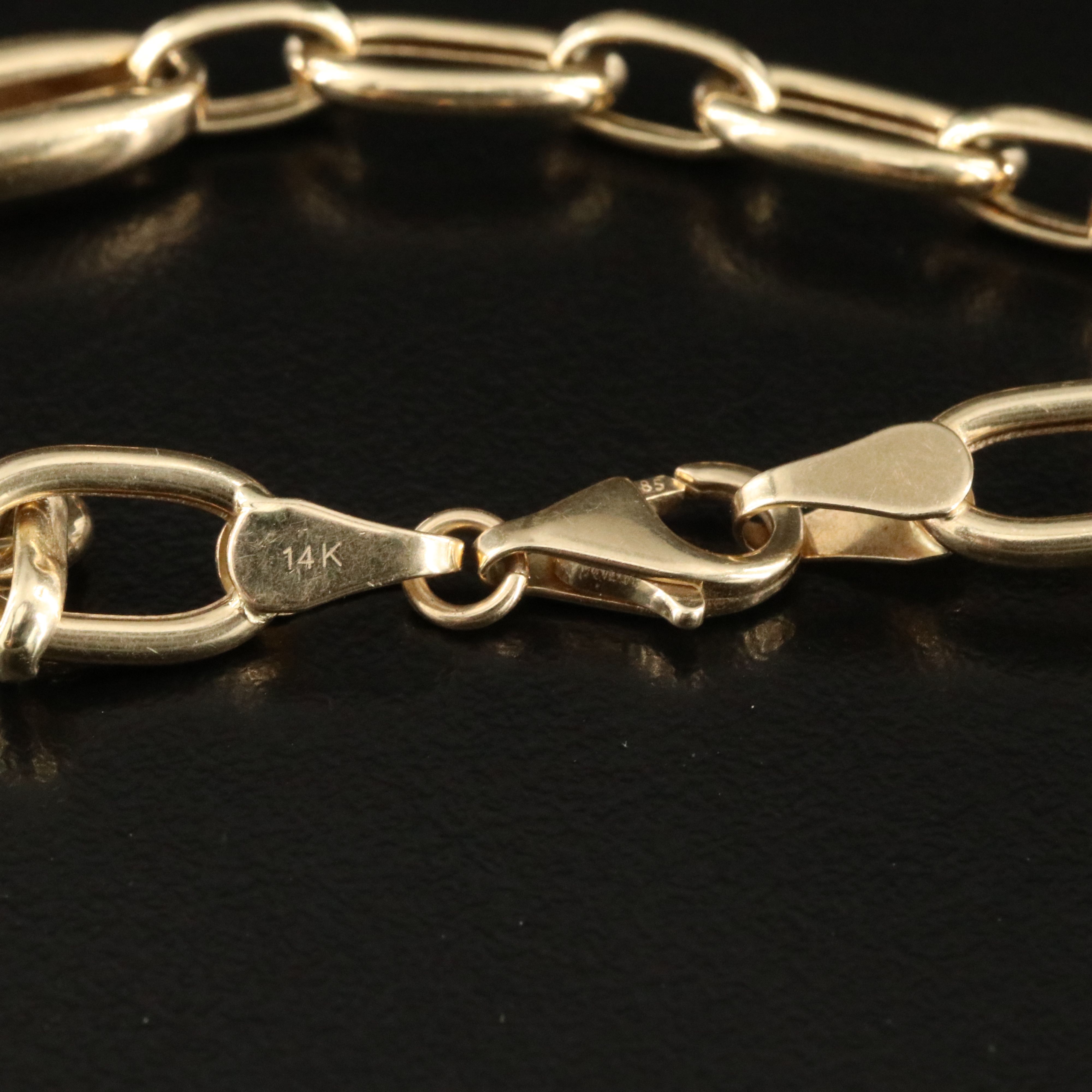 14K Oval Link Bracelet