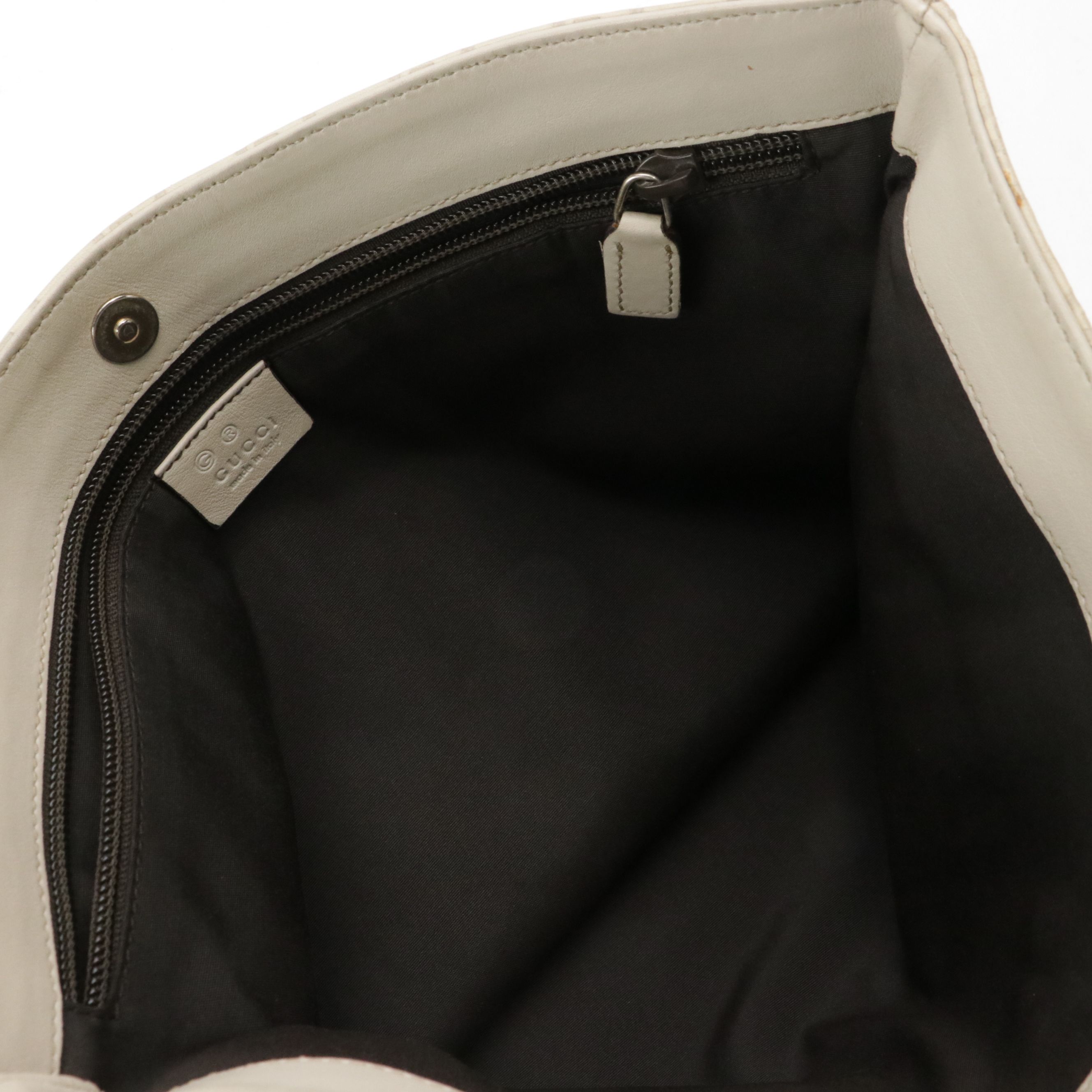 Gucci Vertical Tote Bag in Light Beige Guccissima Calfskin Leather