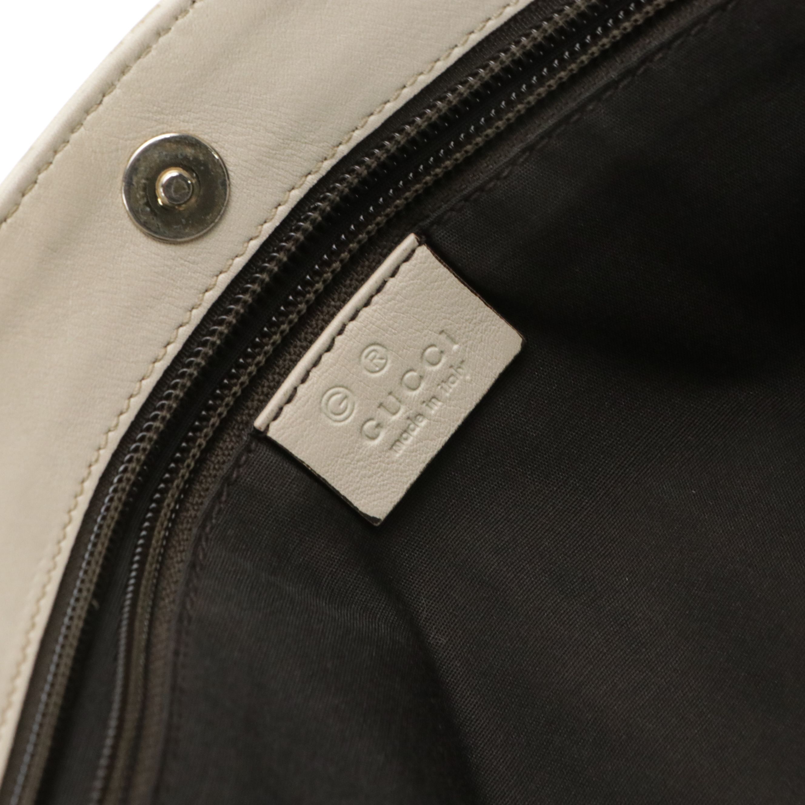 Gucci Vertical Tote Bag in Light Beige Guccissima Calfskin Leather
