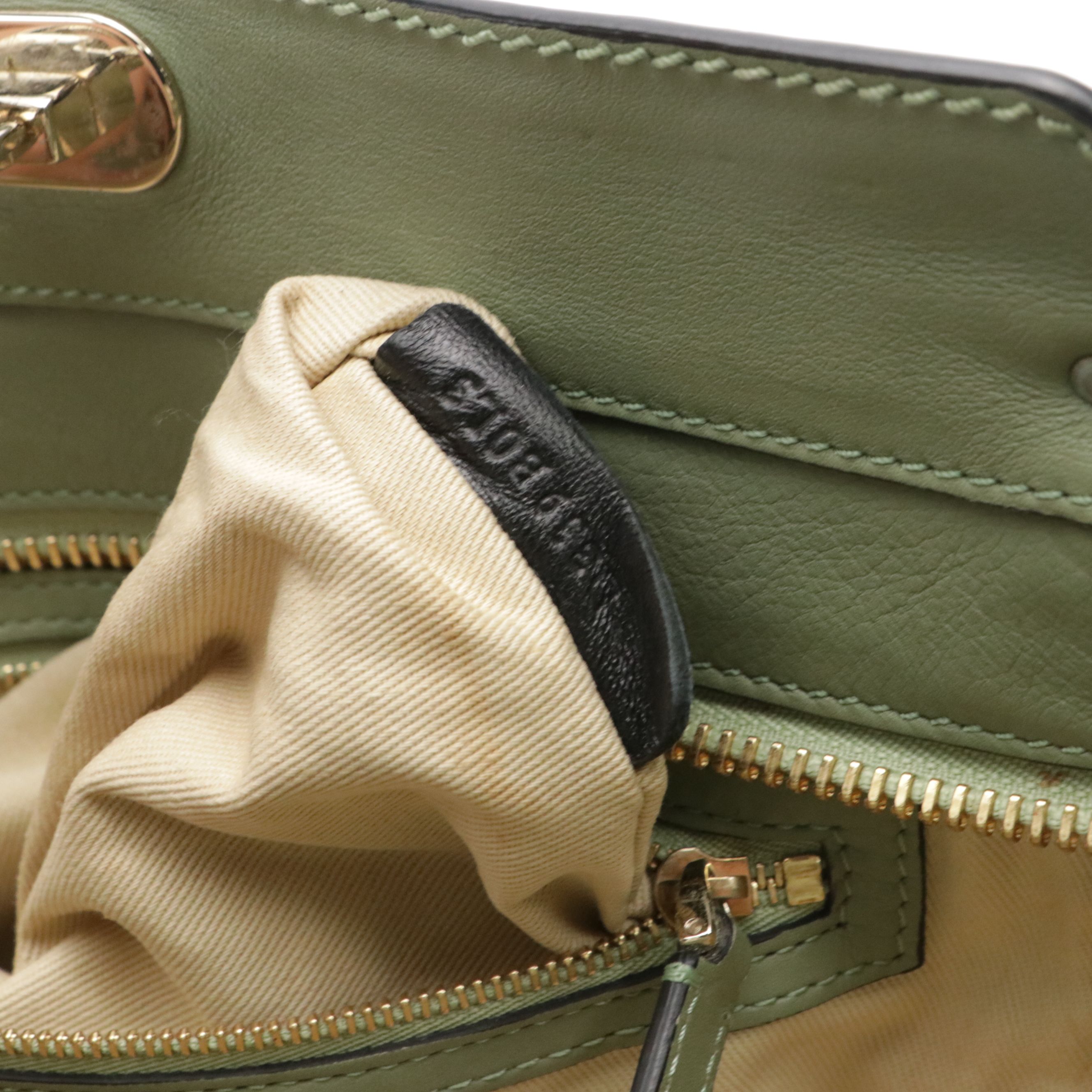 Valentino Garavani Rockstud Two-Way Tote Bag in Sage Green Calfskin Leather