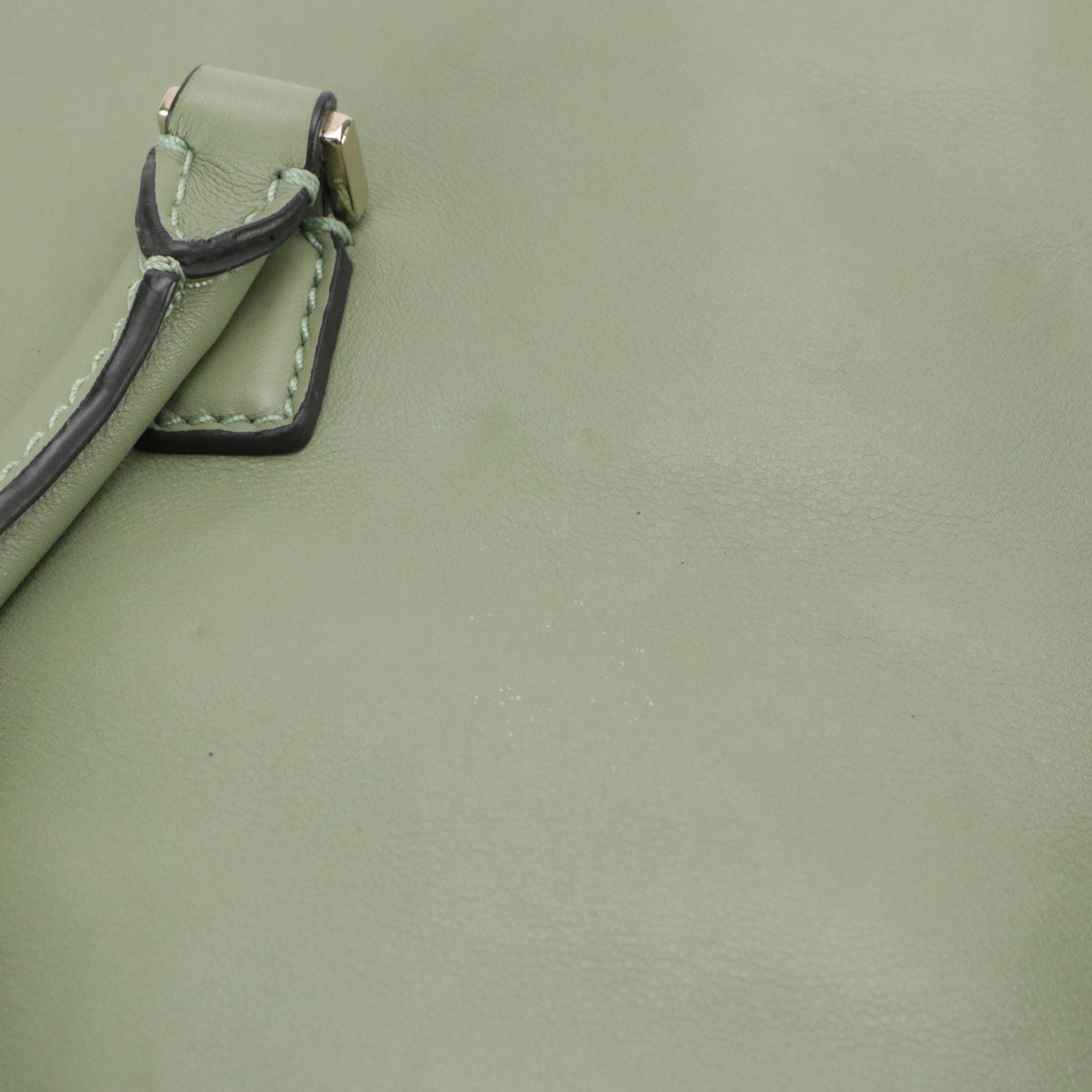 Valentino Garavani Rockstud Two-Way Tote Bag in Sage Green Calfskin Leather