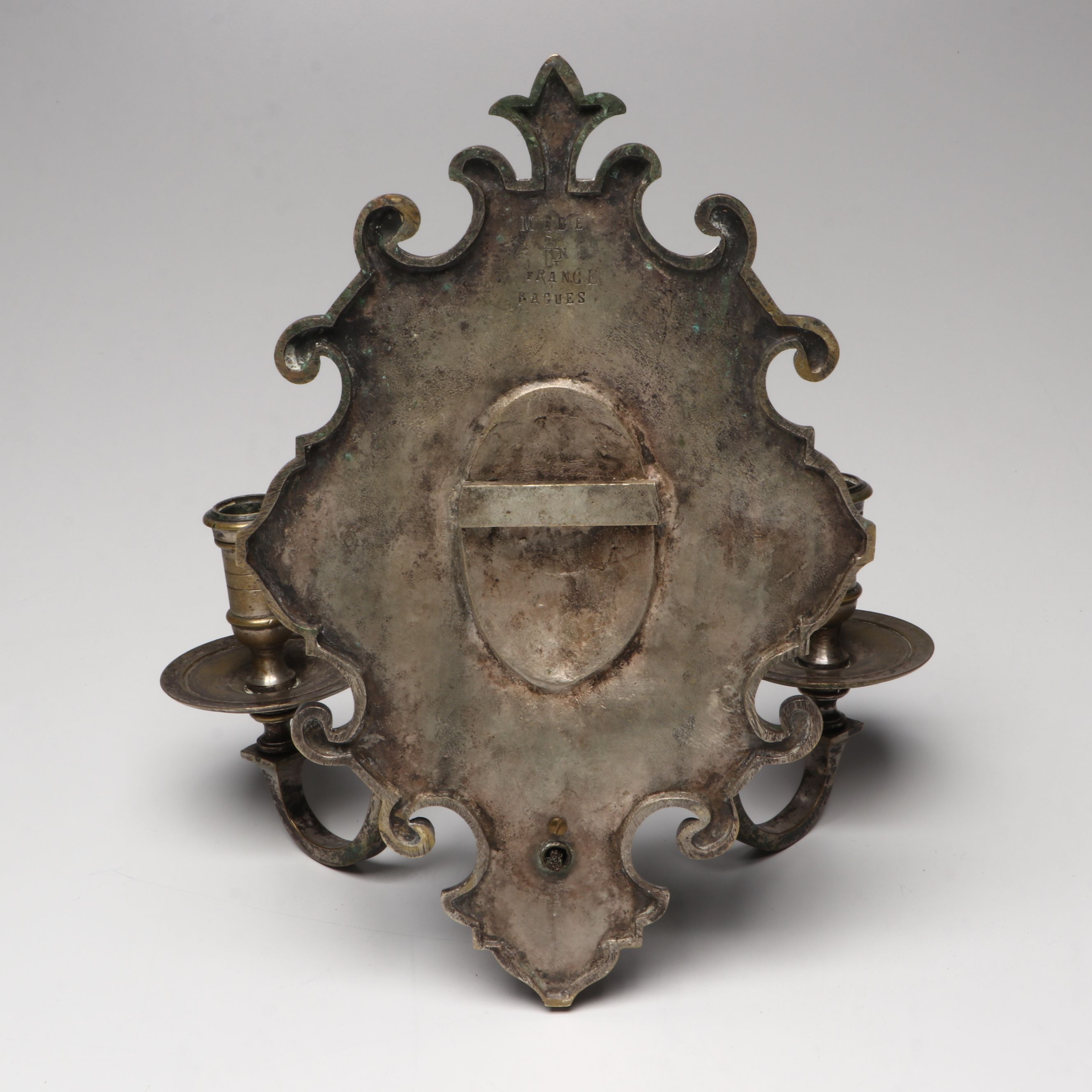 Maison Bagues French Parcel Gilt Finish Double Wall Sconces