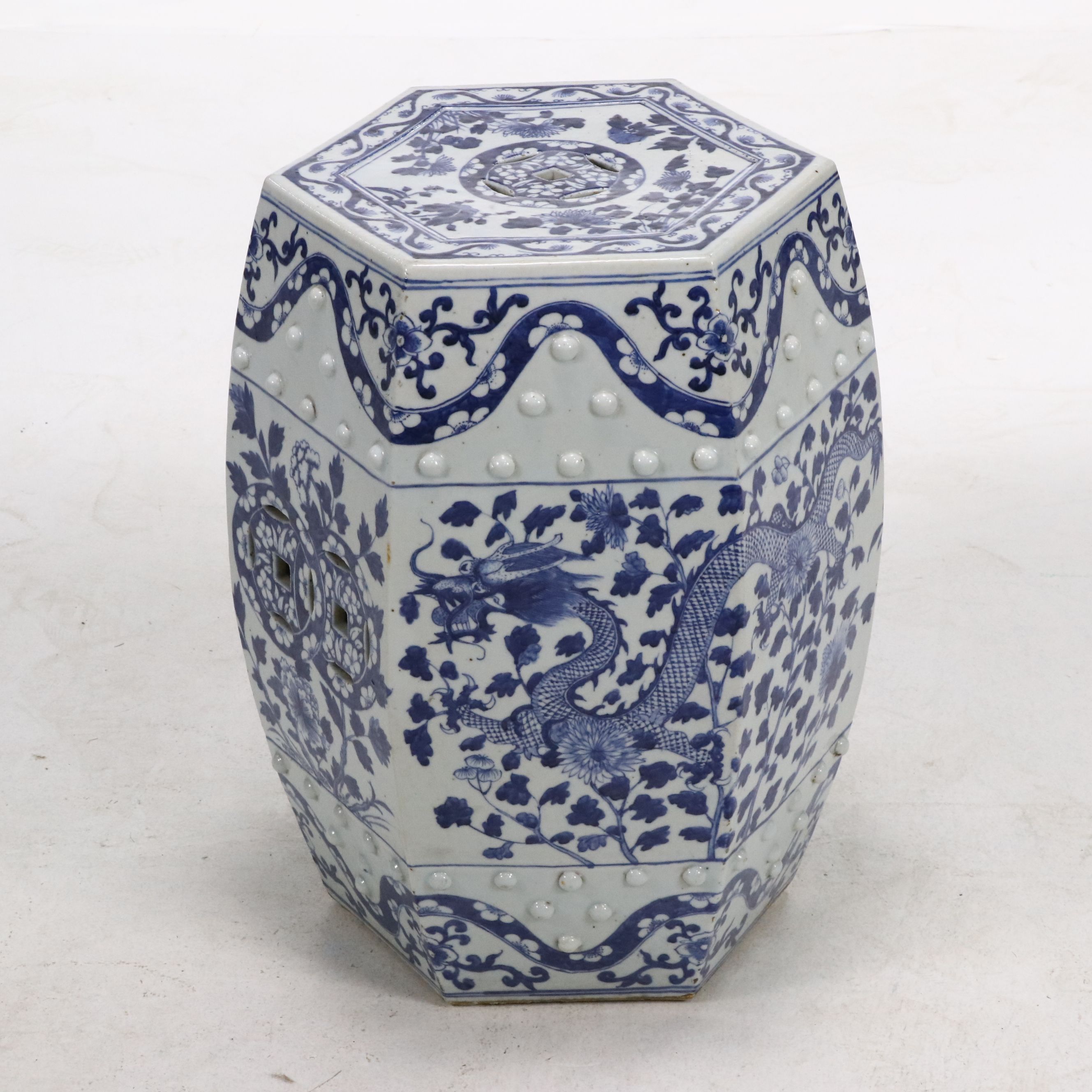 Chinese Blue and White Ceramic Garden Stools | EBTH