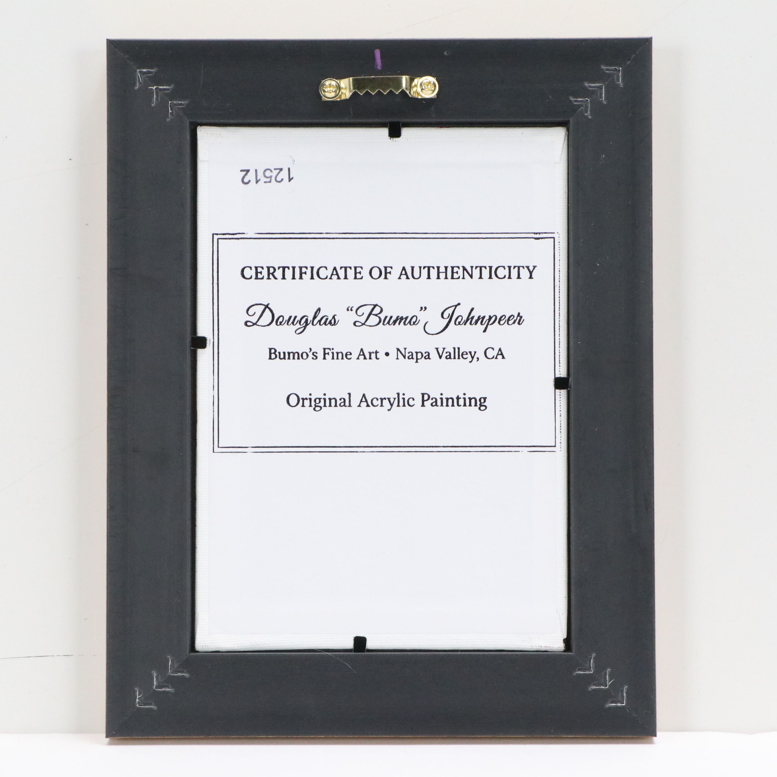 Douglas "Bumo" Johnpeer Acrylic Painting of Owl in Sunset Forest, Circa 2026