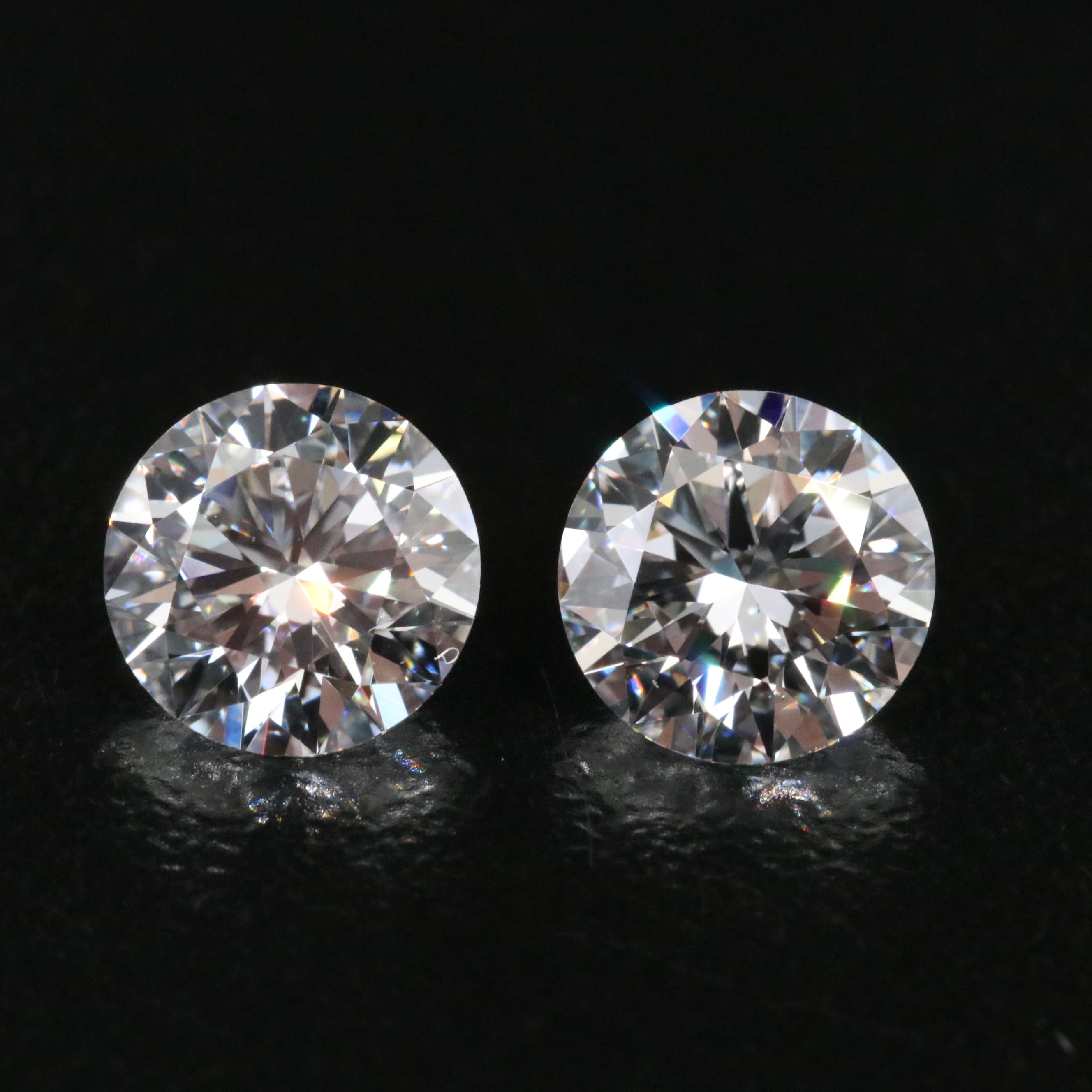 Loose 2.08 CTW Matched Pair Lab Grown Diamonds with IGI Reports