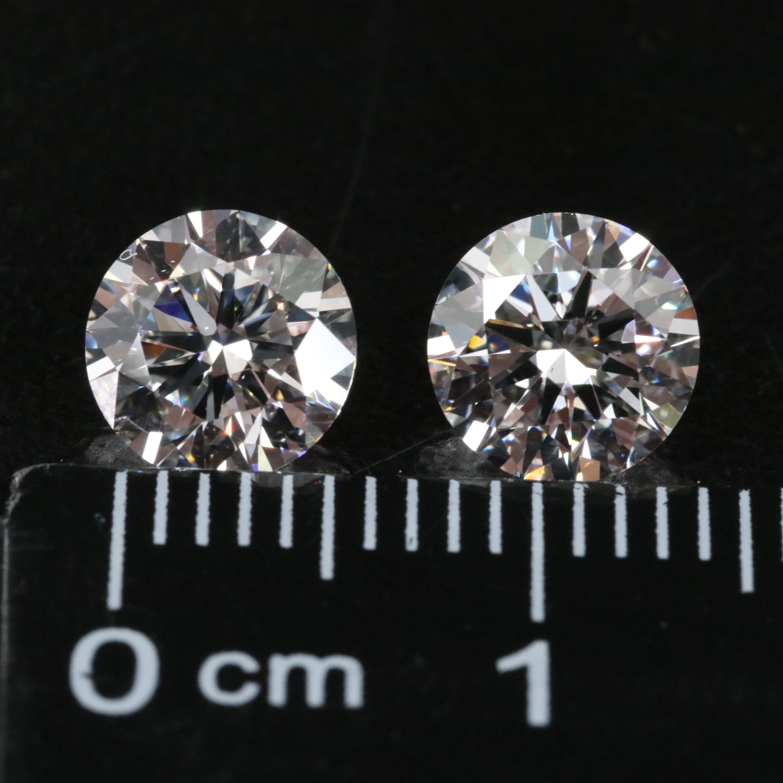 Loose 2.08 CTW Matched Pair Lab Grown Diamonds with IGI Reports