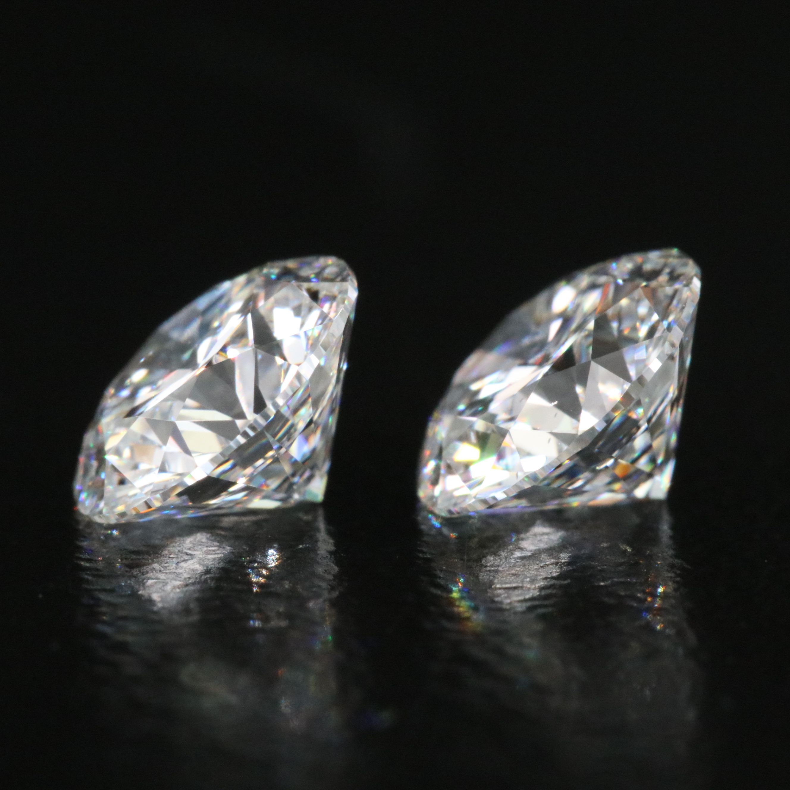 Loose 2.08 CTW Matched Pair Lab Grown Diamonds with IGI Reports