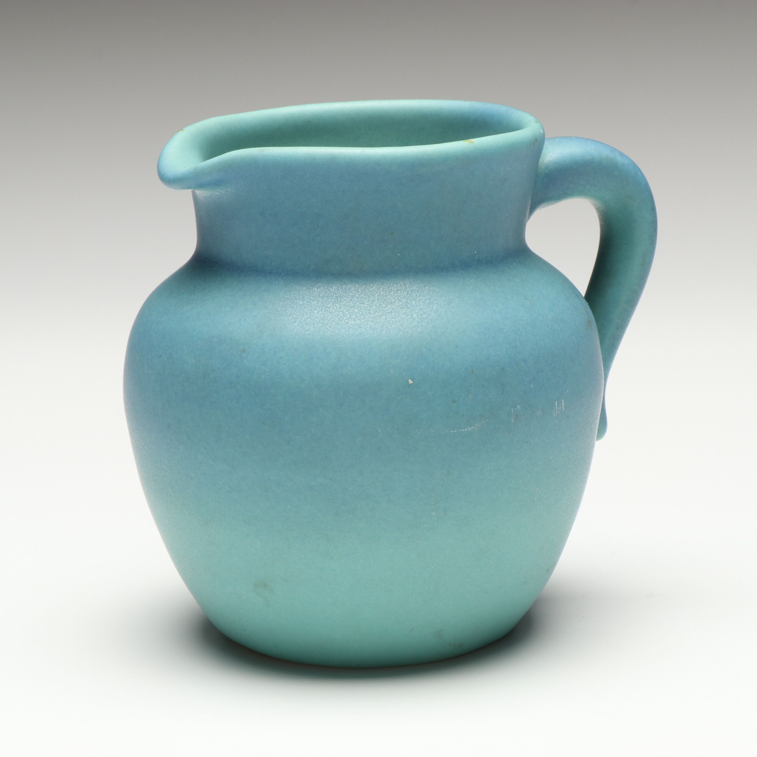 Van Briggle Art Deco Blue Glaze Ceramic Creamer