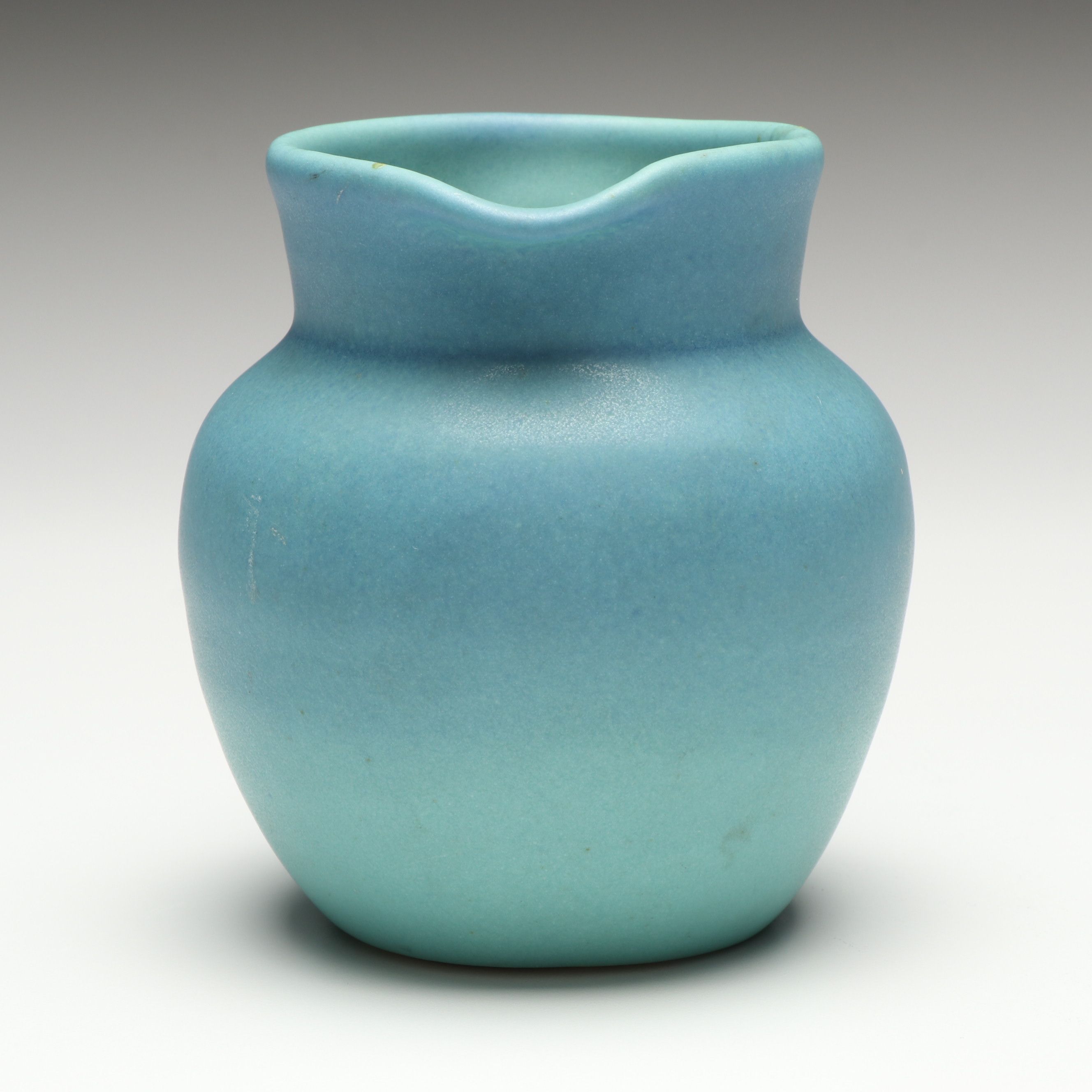 Van Briggle Art Deco Blue Glaze Ceramic Creamer