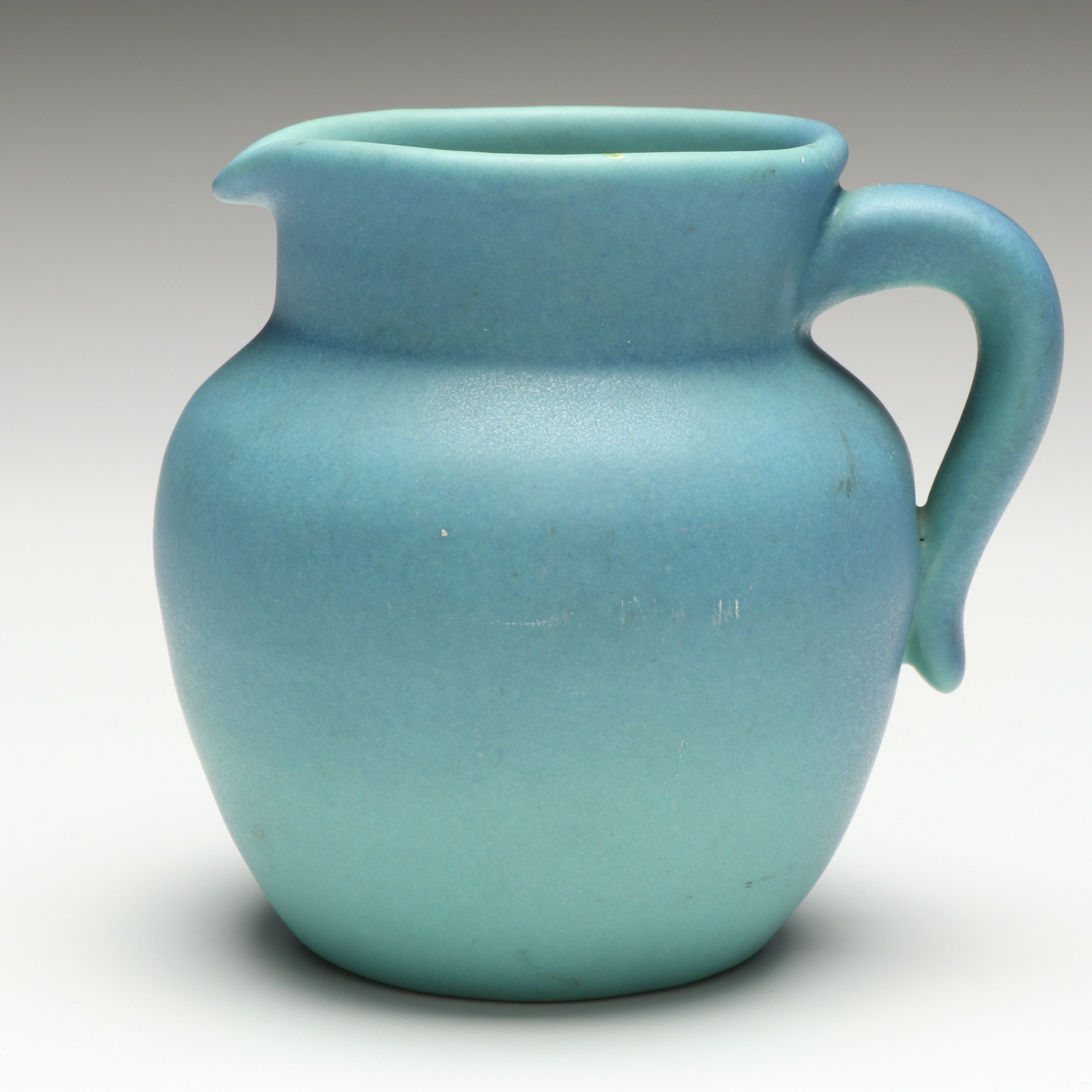 Van Briggle Art Deco Blue Glaze Ceramic Creamer