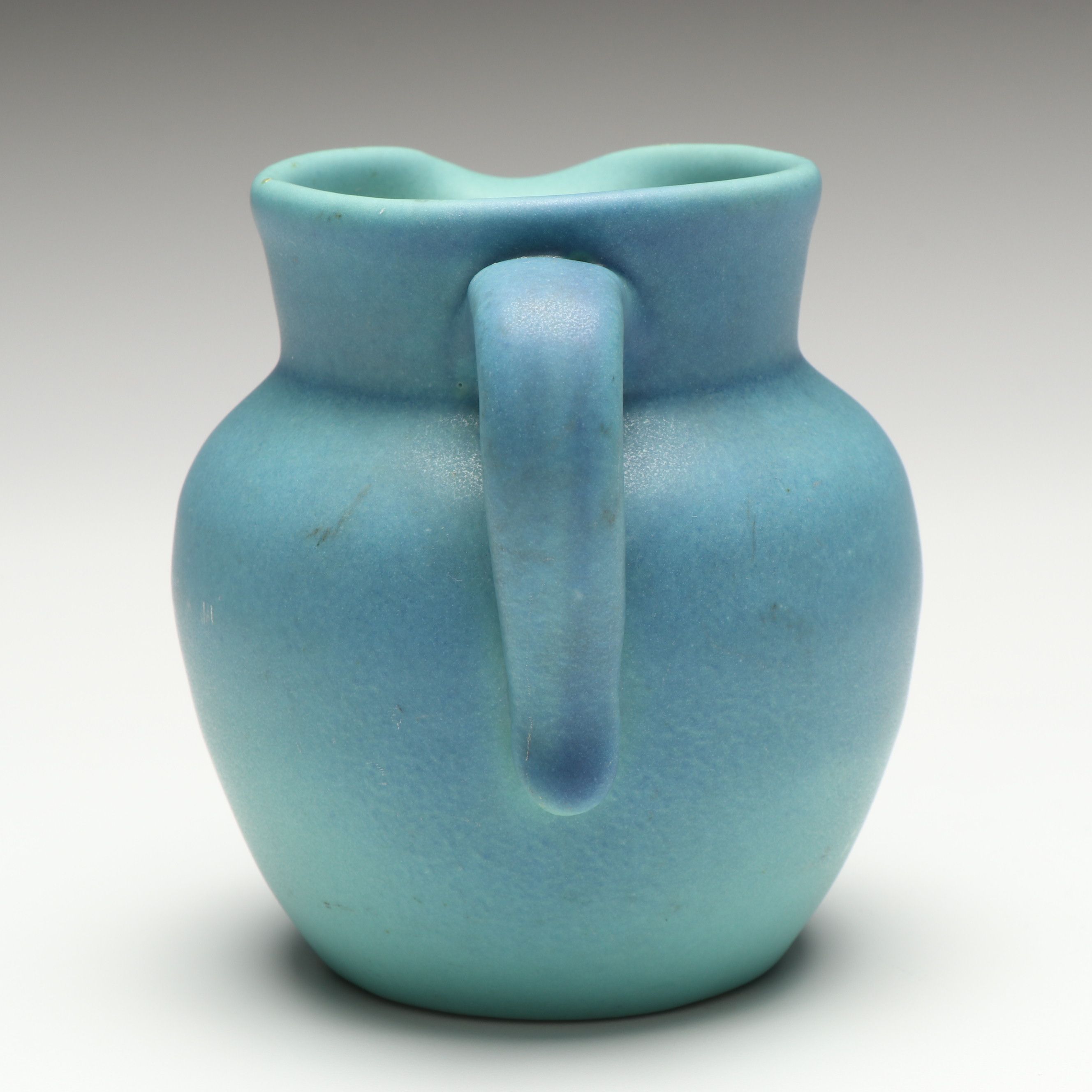 Van Briggle Art Deco Blue Glaze Ceramic Creamer