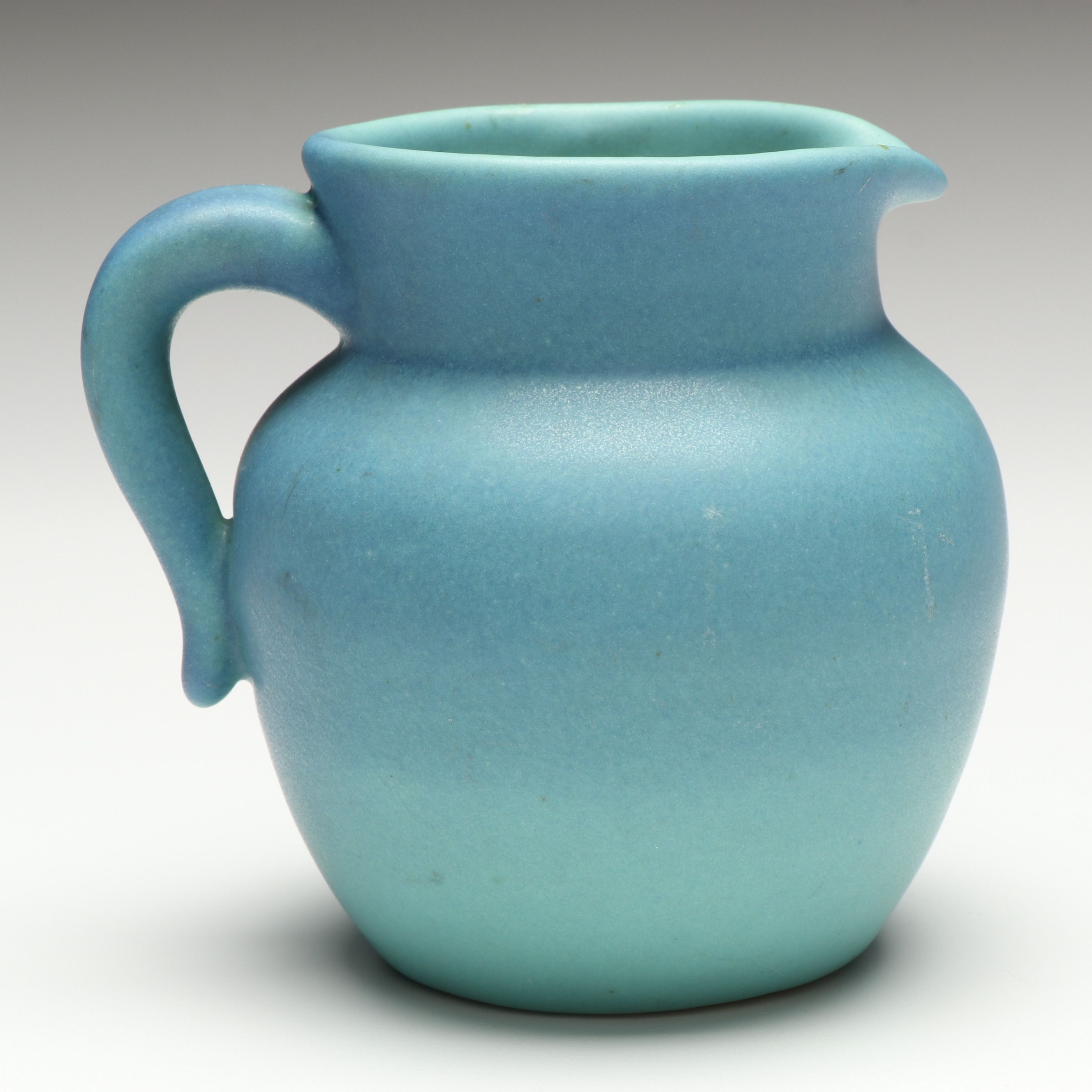 Van Briggle Art Deco Blue Glaze Ceramic Creamer