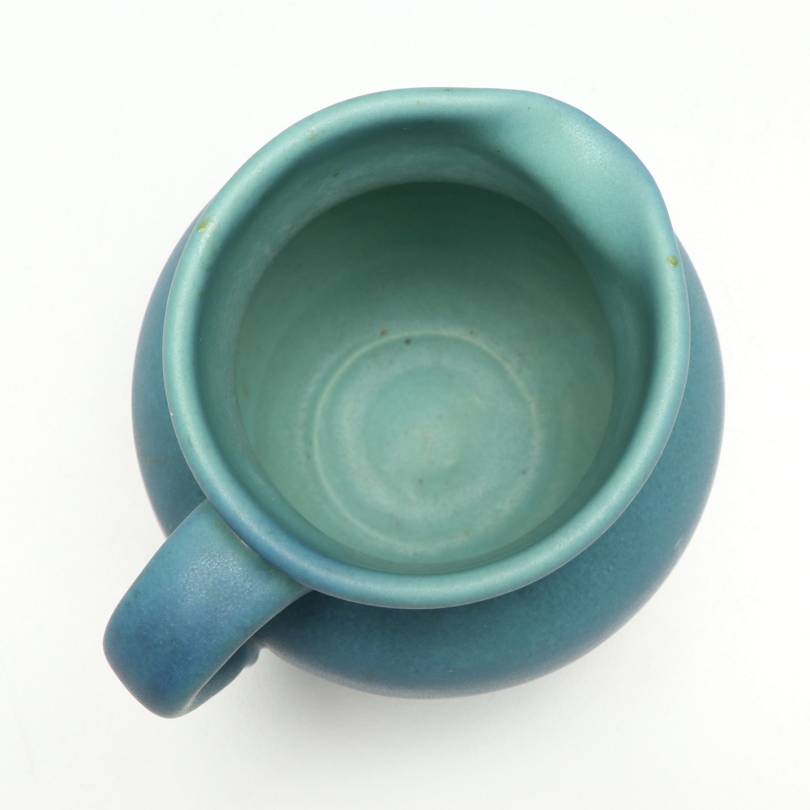 Van Briggle Art Deco Blue Glaze Ceramic Creamer