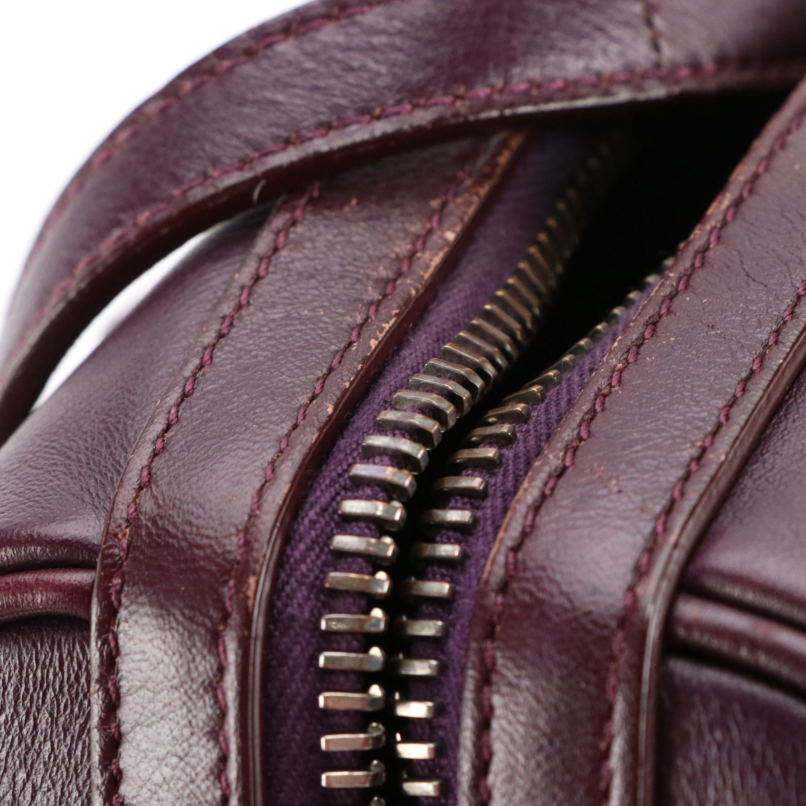 Givenchy Mini Lucrezia Two-Way Boston Bag in Purple Lambskin Leather