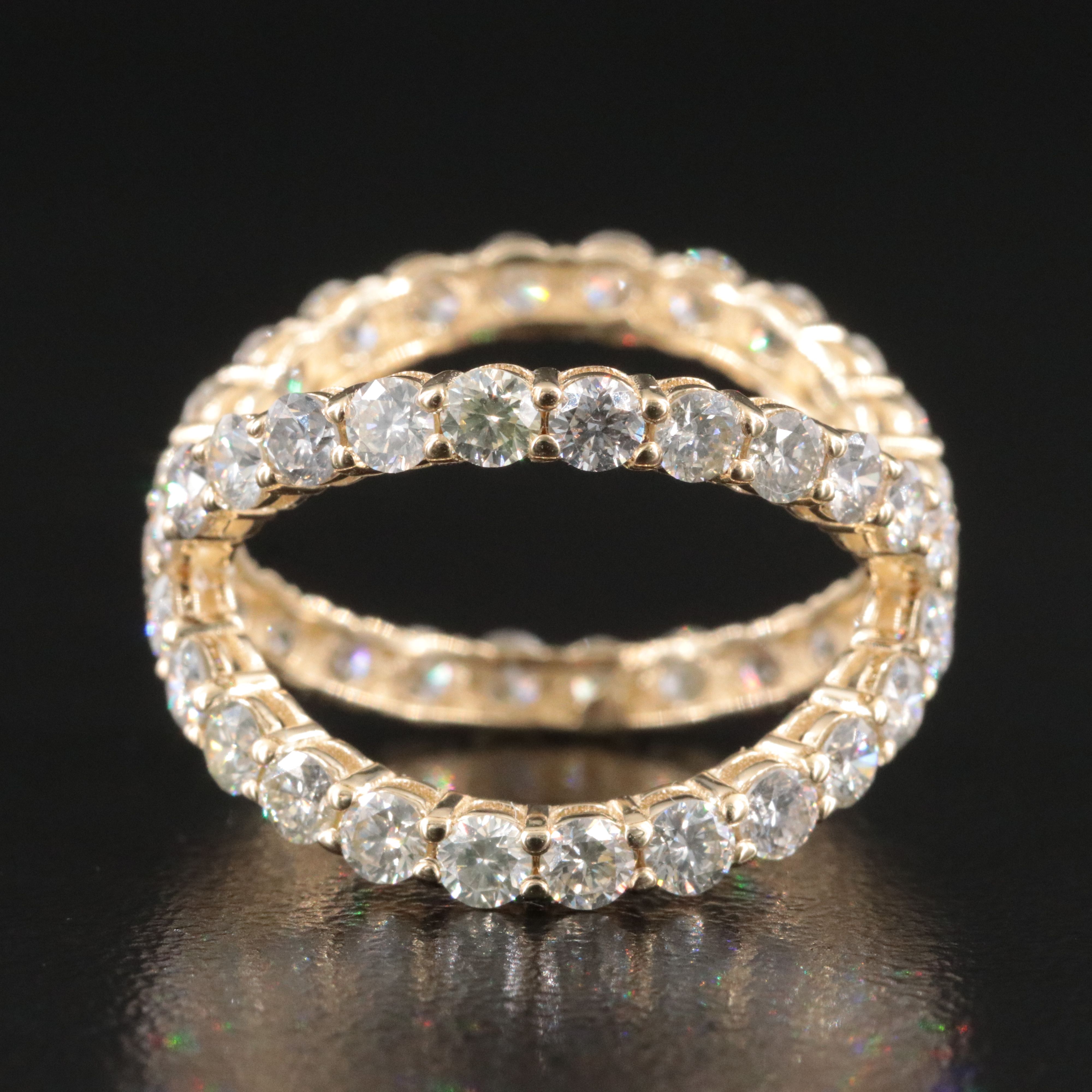 14K 2.52 CTW Diamond Crossover Ring