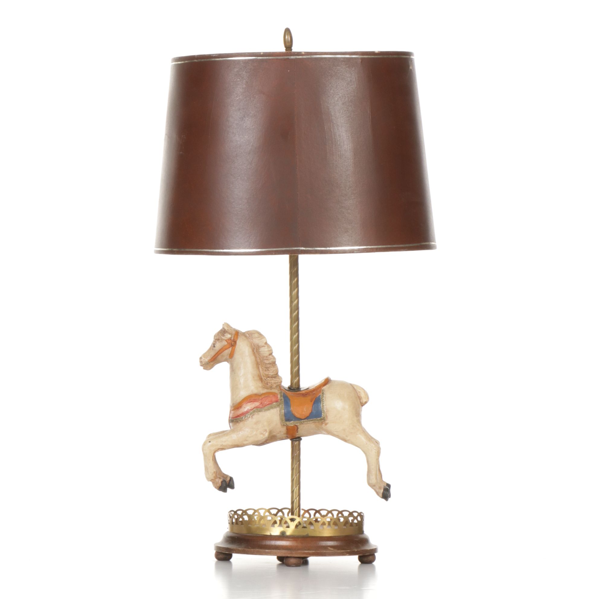 Hand-Painted Carousel Horse Table Lamp | EBTH