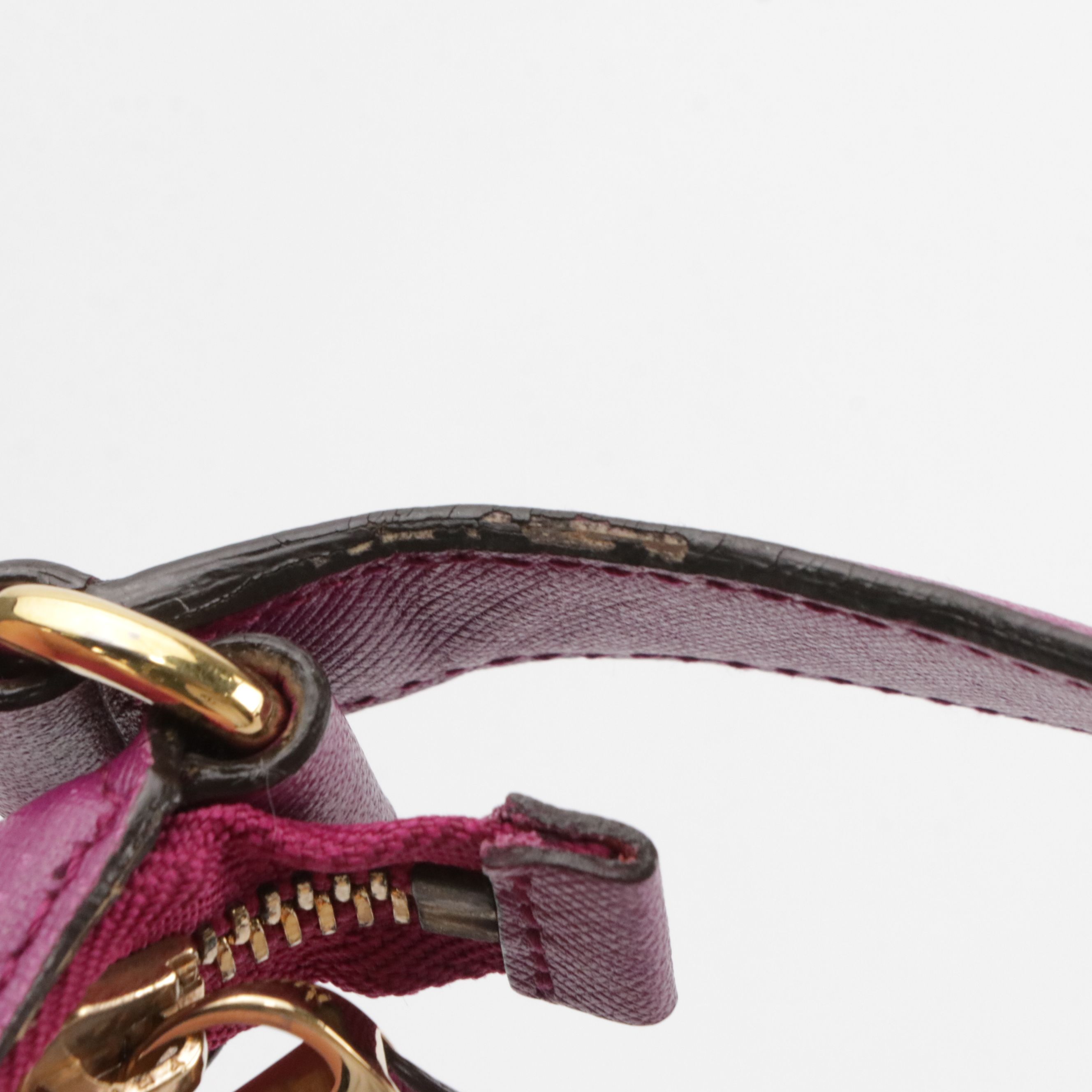Salvatore Ferragamo Romano Hobo Shoulder Bag in Magenta Saffiano Leather