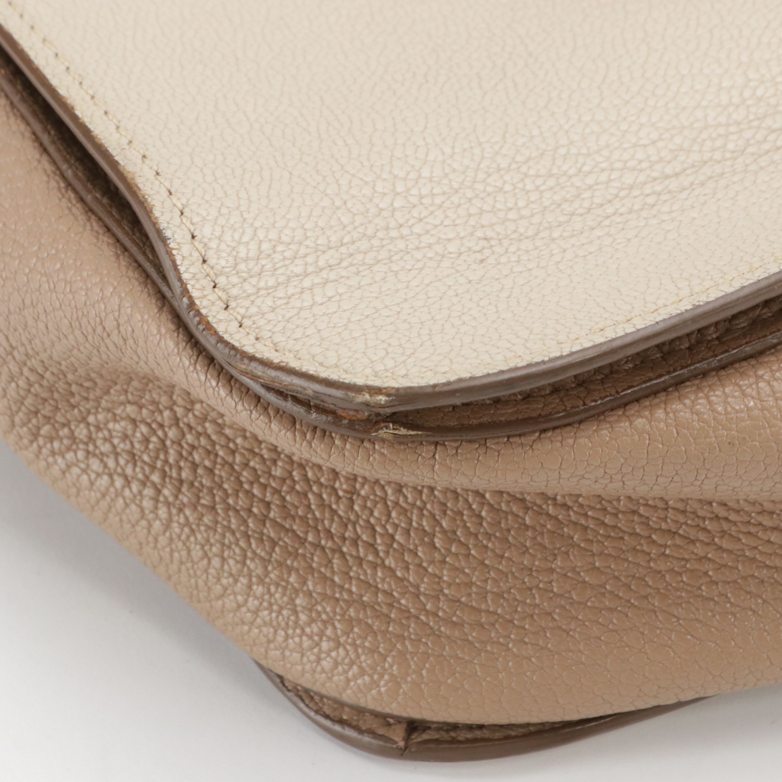 Miu Miu Small Madras Satchel Bag in Bicolor Grained Leather