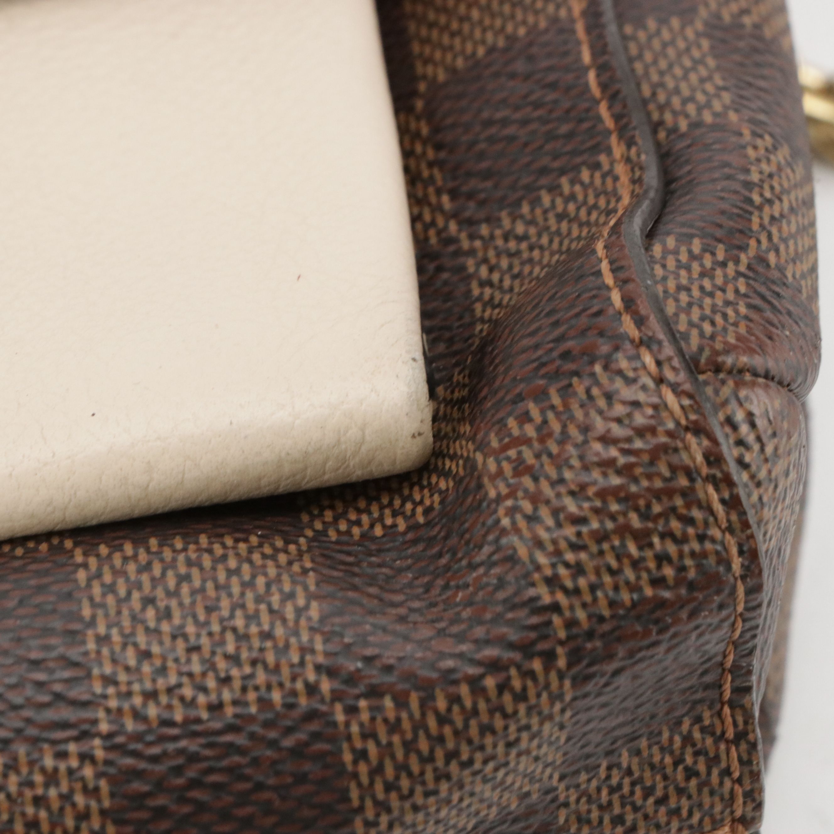 Louis Vuitton Vavin PM Chain Strap Bag in Damier Ebene Canvas & Calfskin Leather