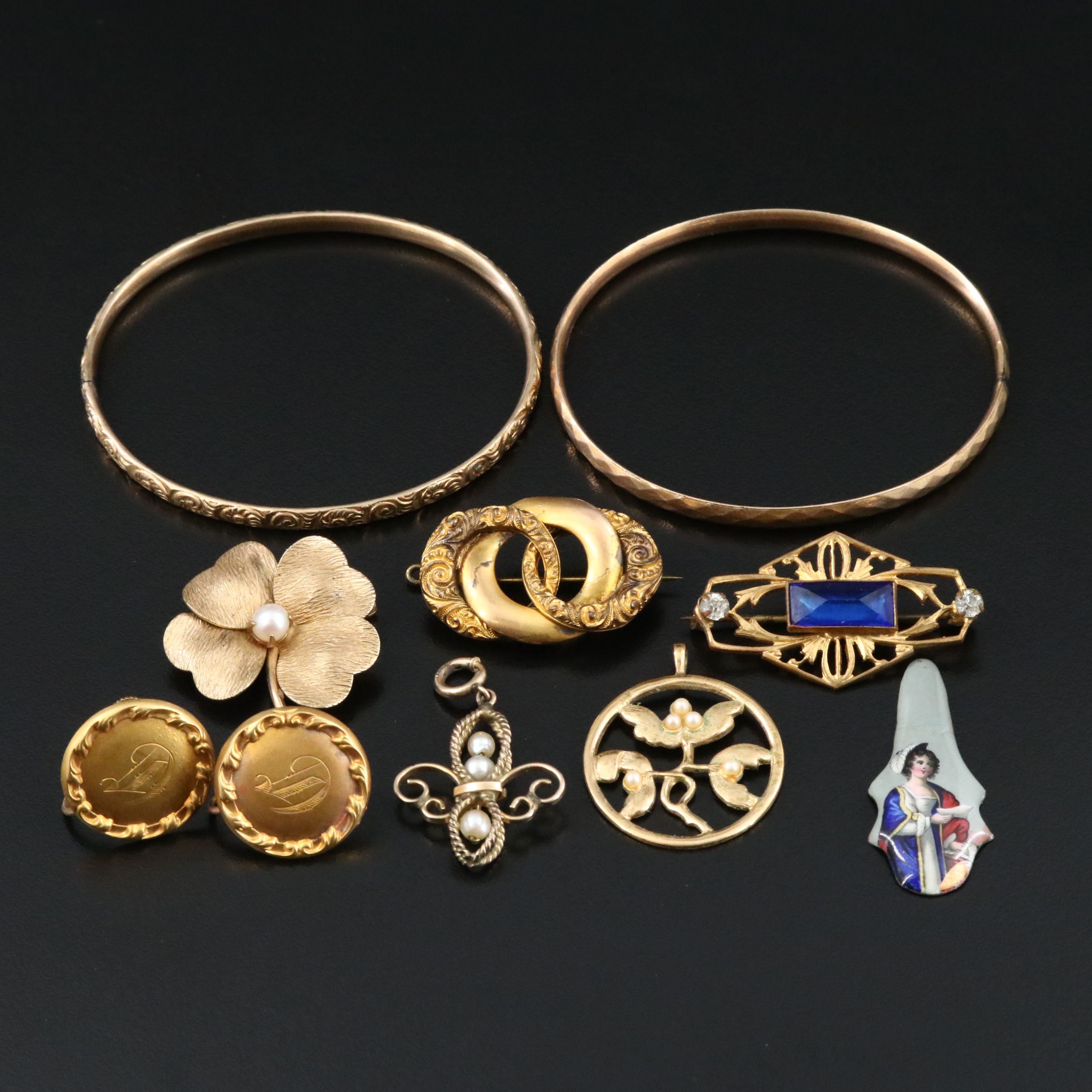 Victorian, Art Nouveau and Gold-Filled Featured in Vintage Jewelry Collection