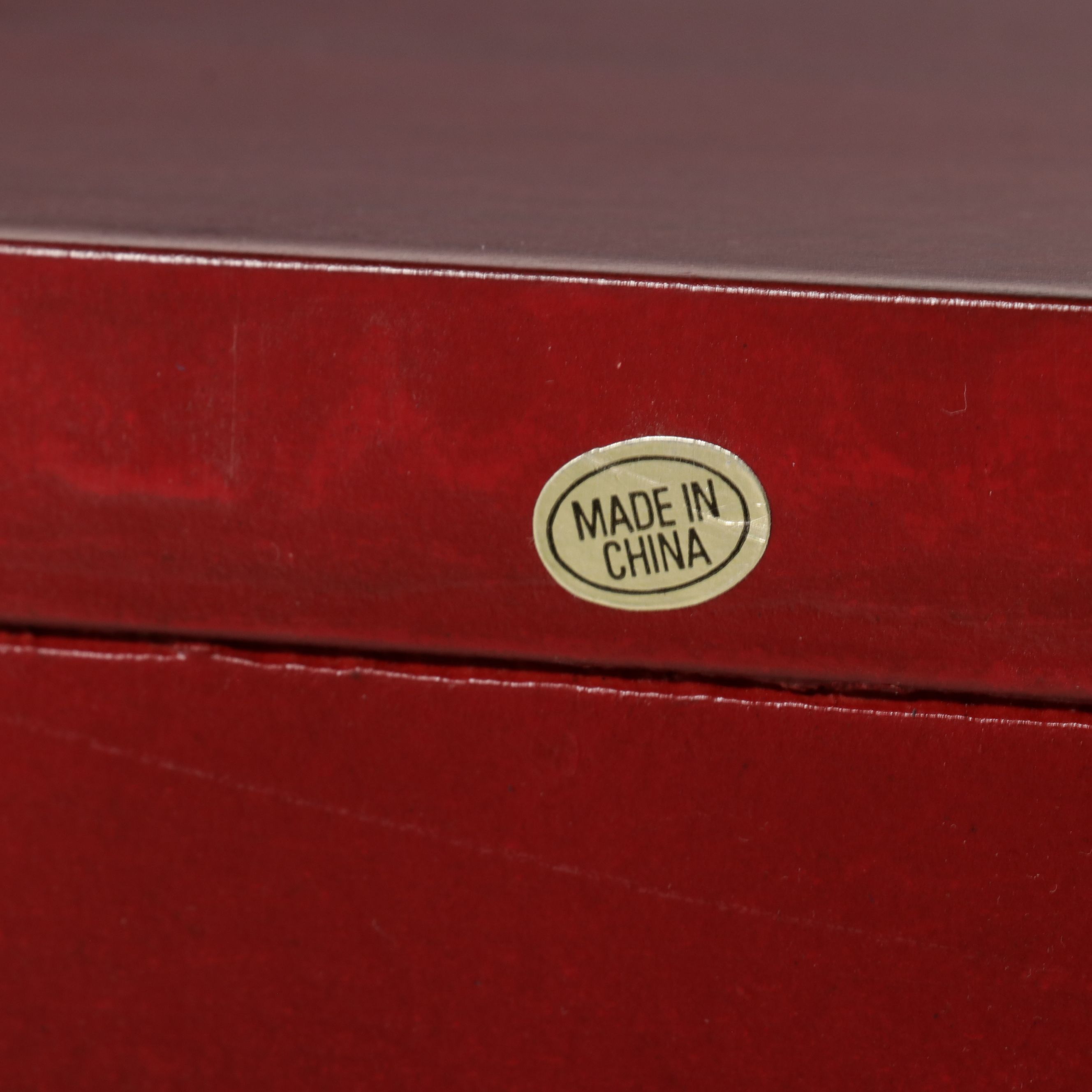 Tibetan Style Hand-Painted Lacquered Cabinet, Late 20th/21st Century