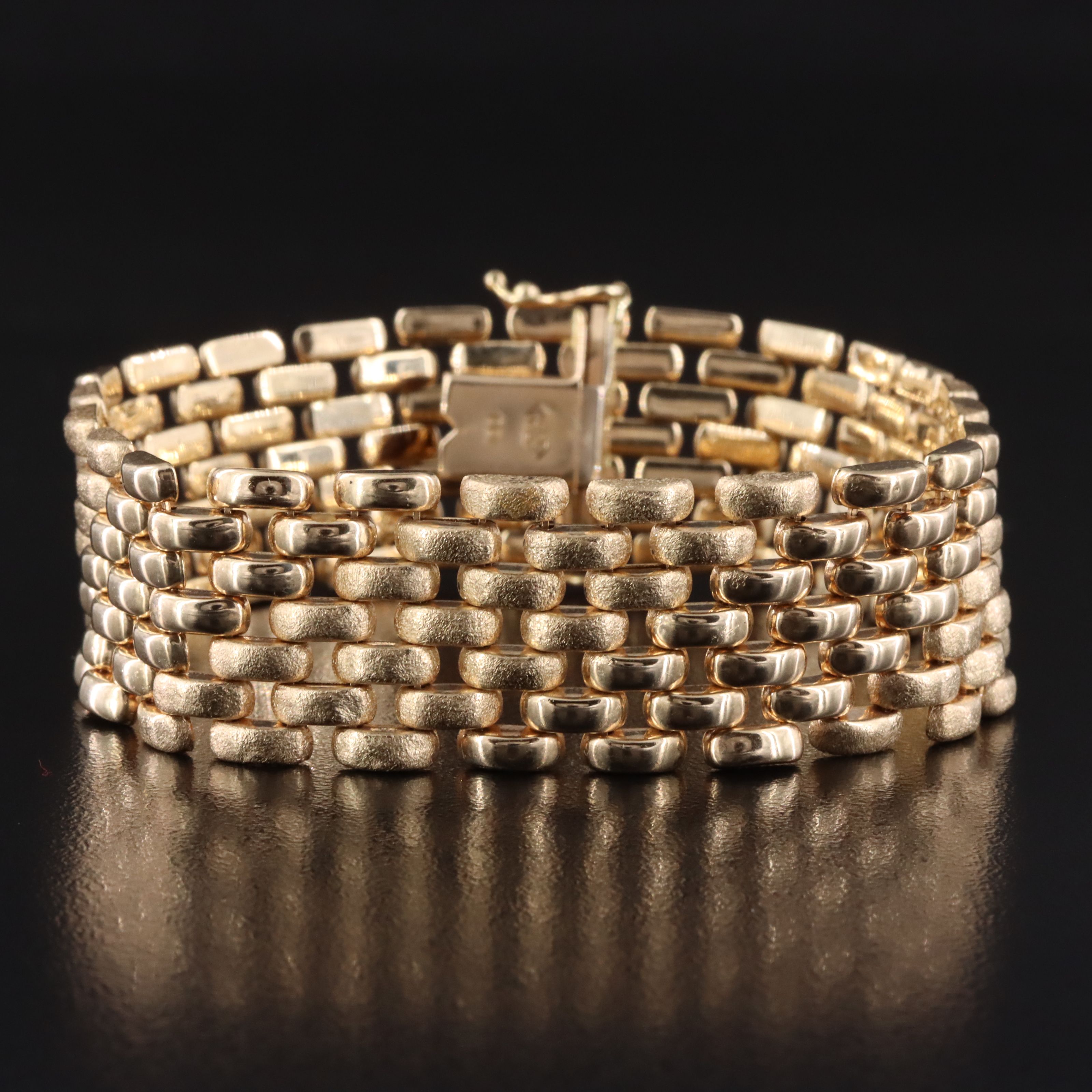 14K Panther Link Bracelet