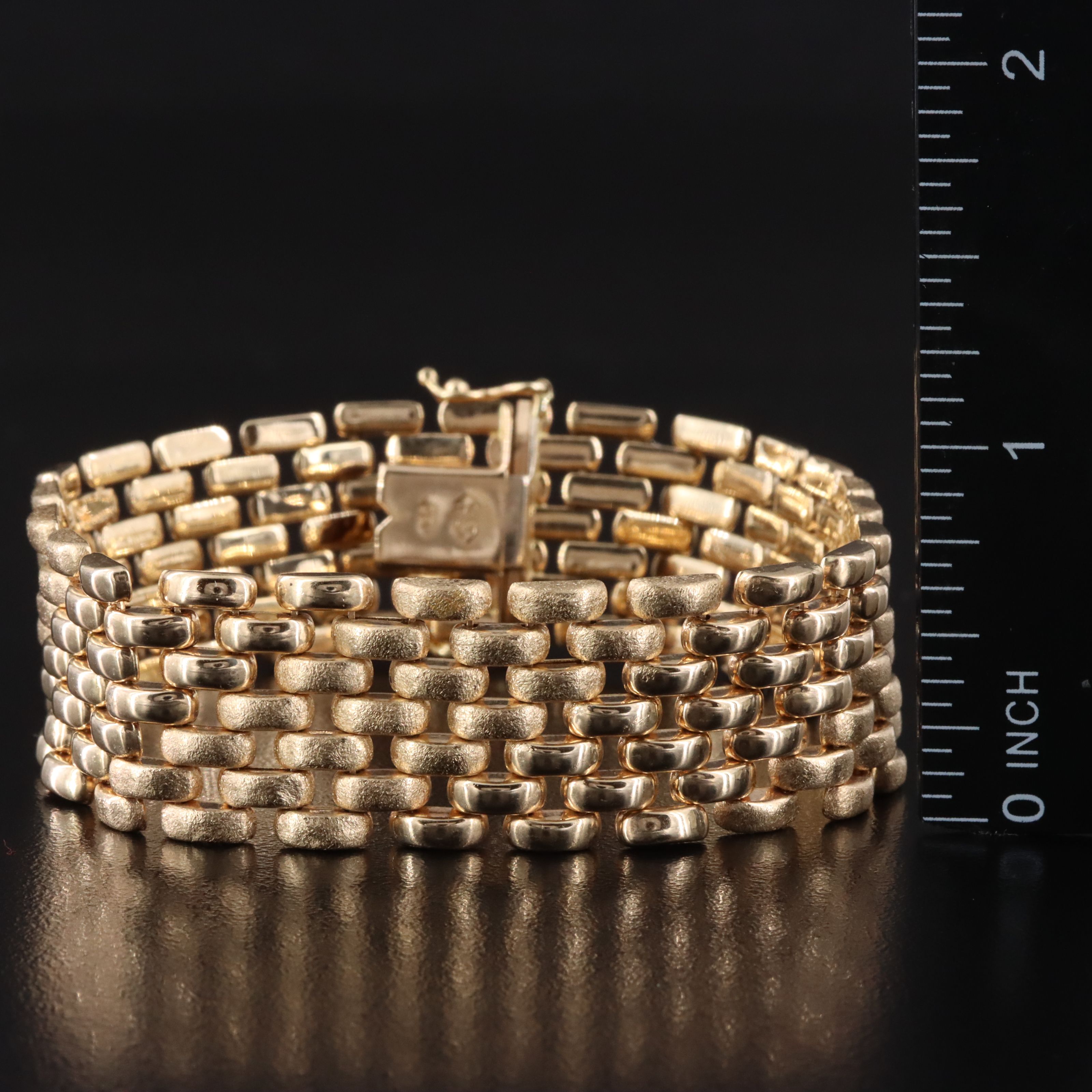 14K Panther Link Bracelet