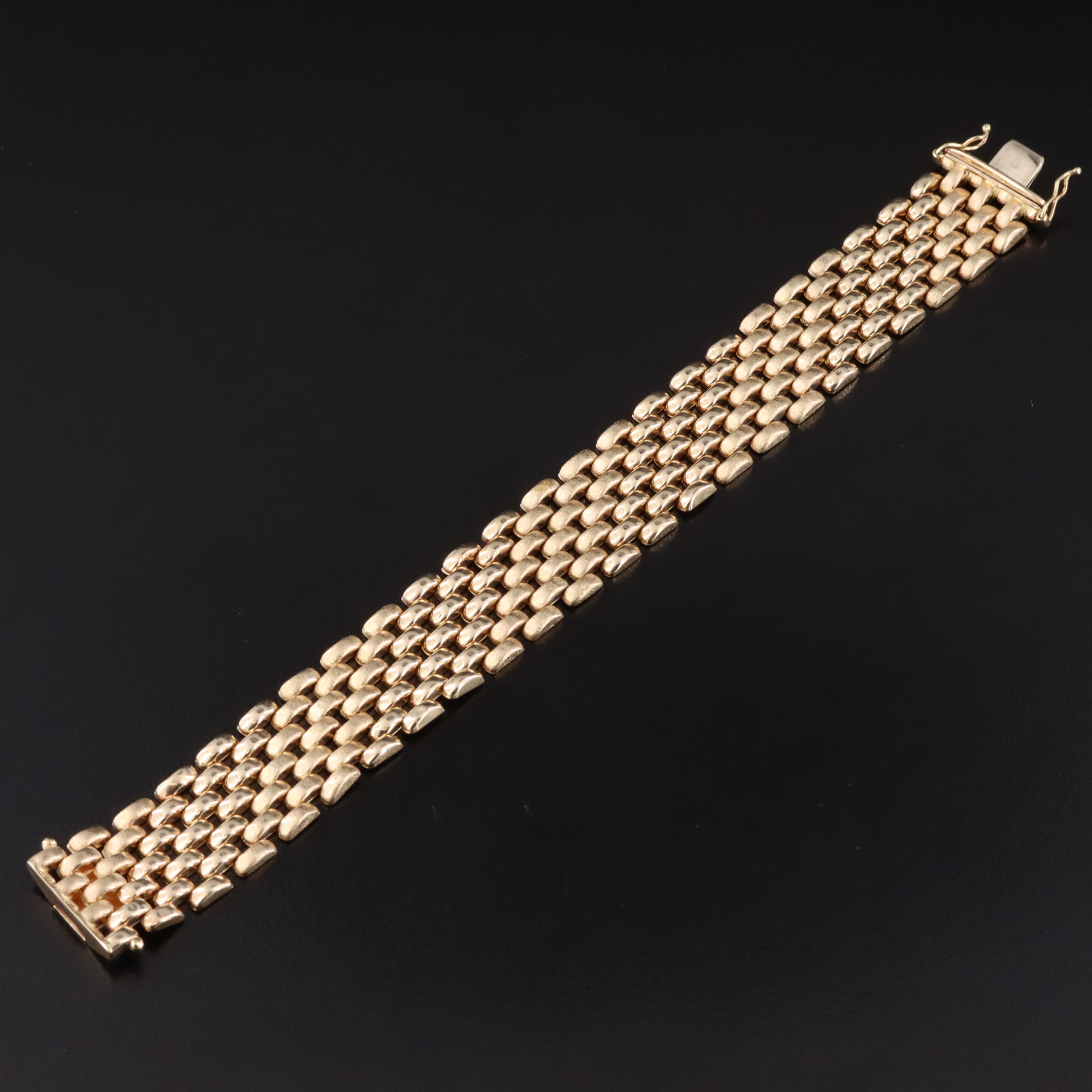 14K Panther Link Bracelet
