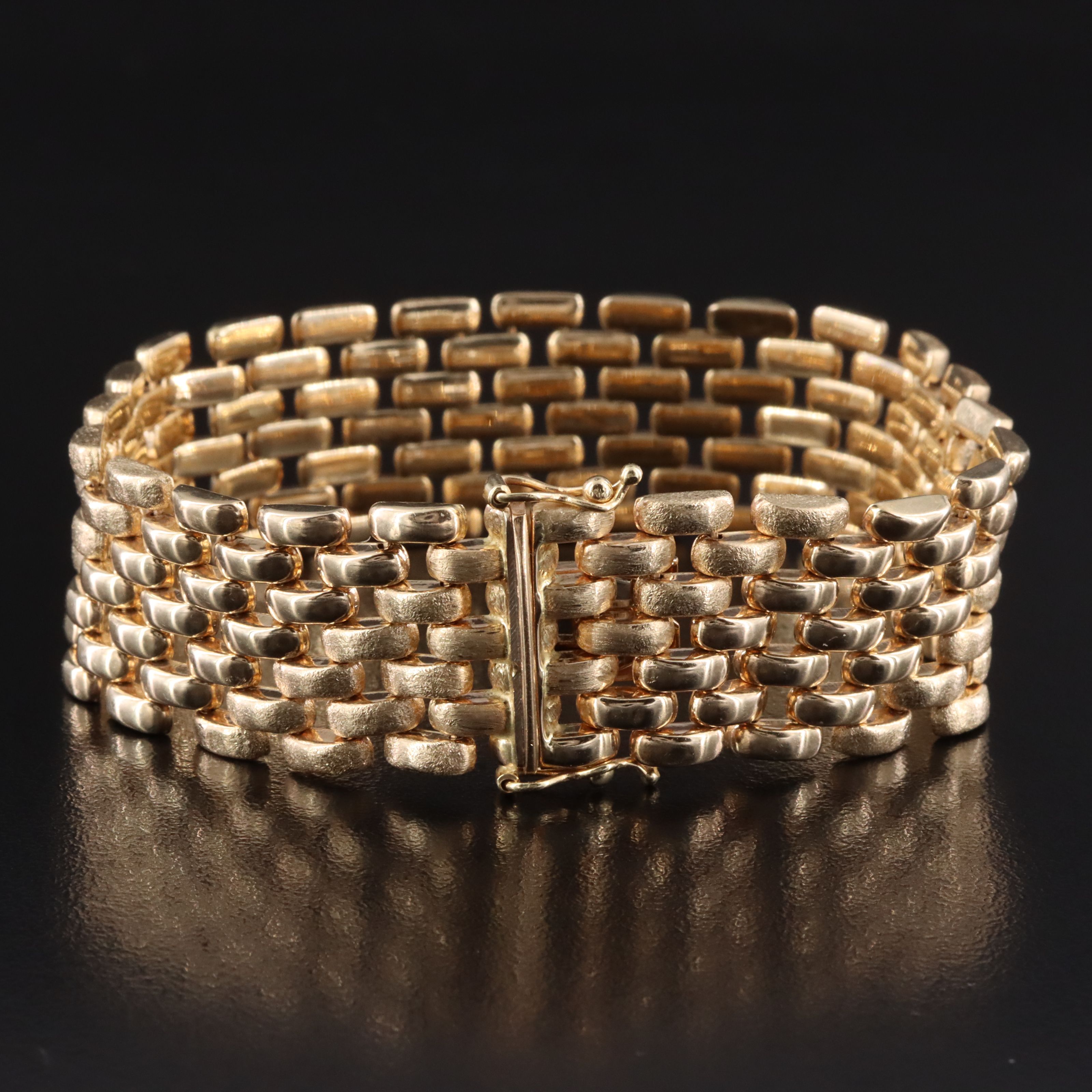 14K Panther Link Bracelet