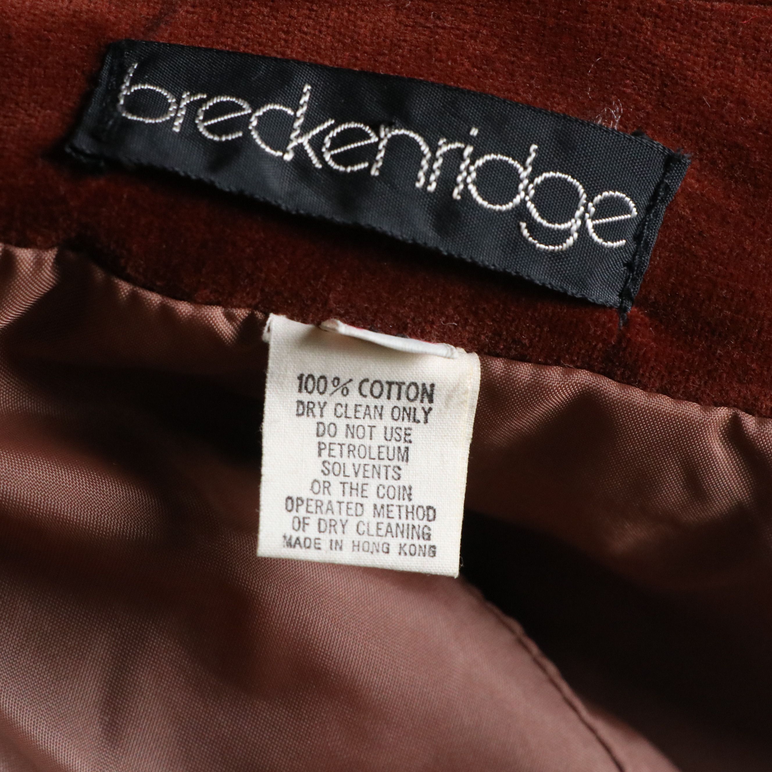 Vintage Curated 1970's Daywear Ensemble Featuring Velveteen Maxi Skirt