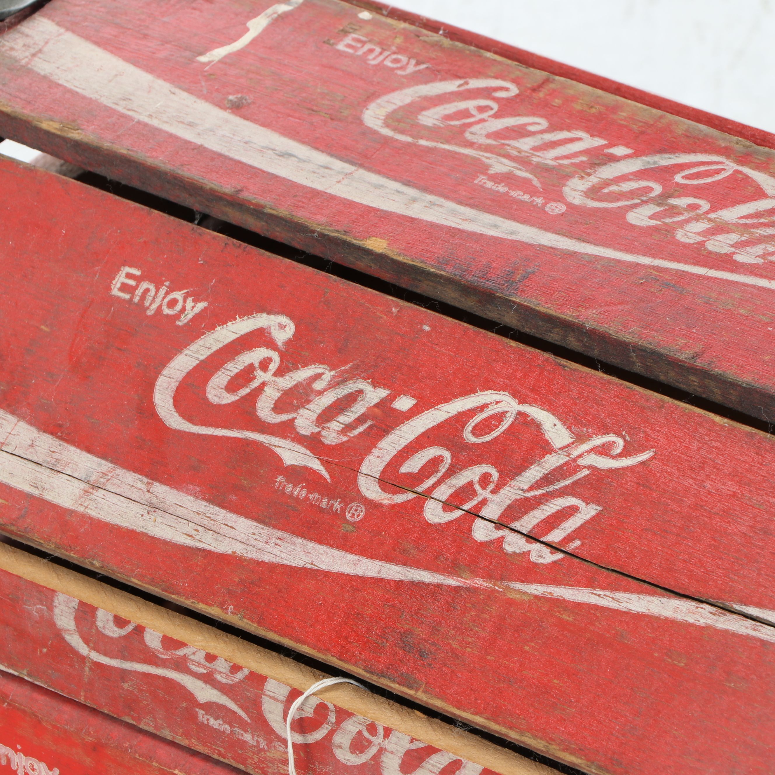 Vintage Coca-Cola Wooden Soda Crate Trunk