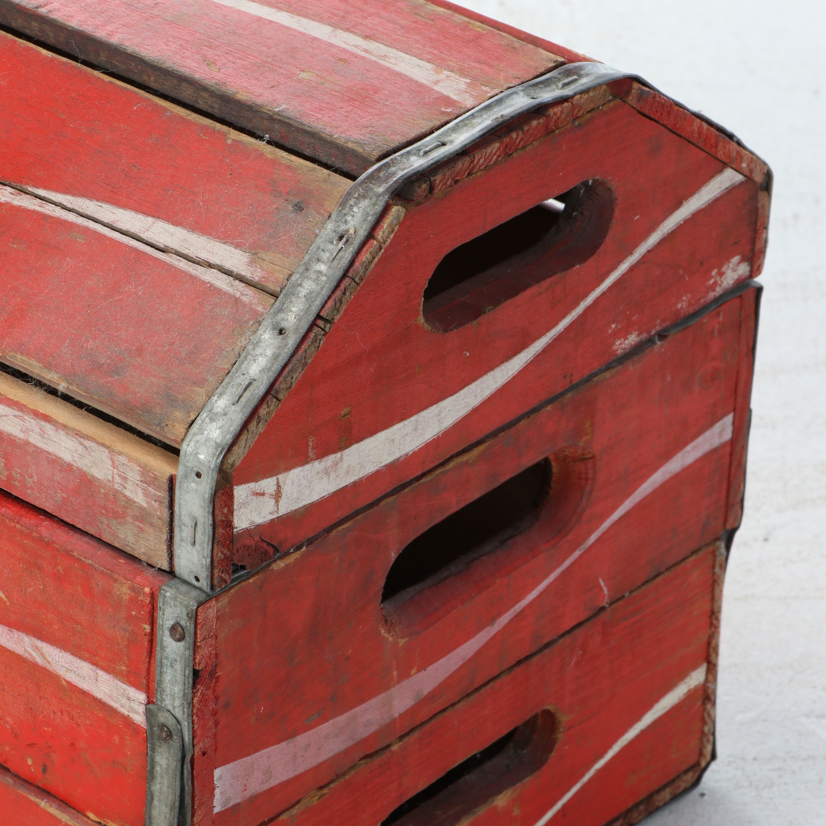 Vintage Coca-Cola Wooden Soda Crate Trunk