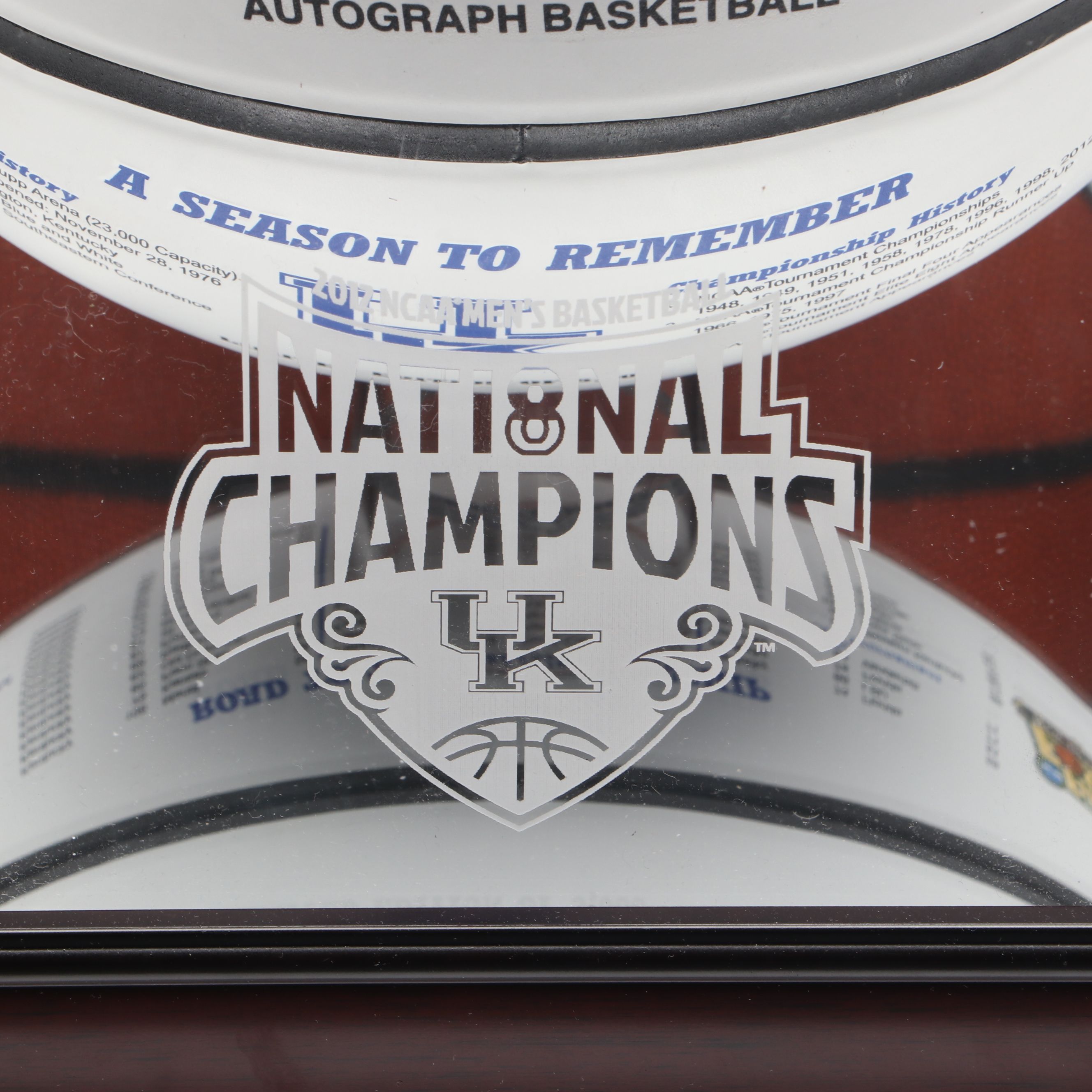 John Calipari Signed University of Kentucky National Champions Basketball