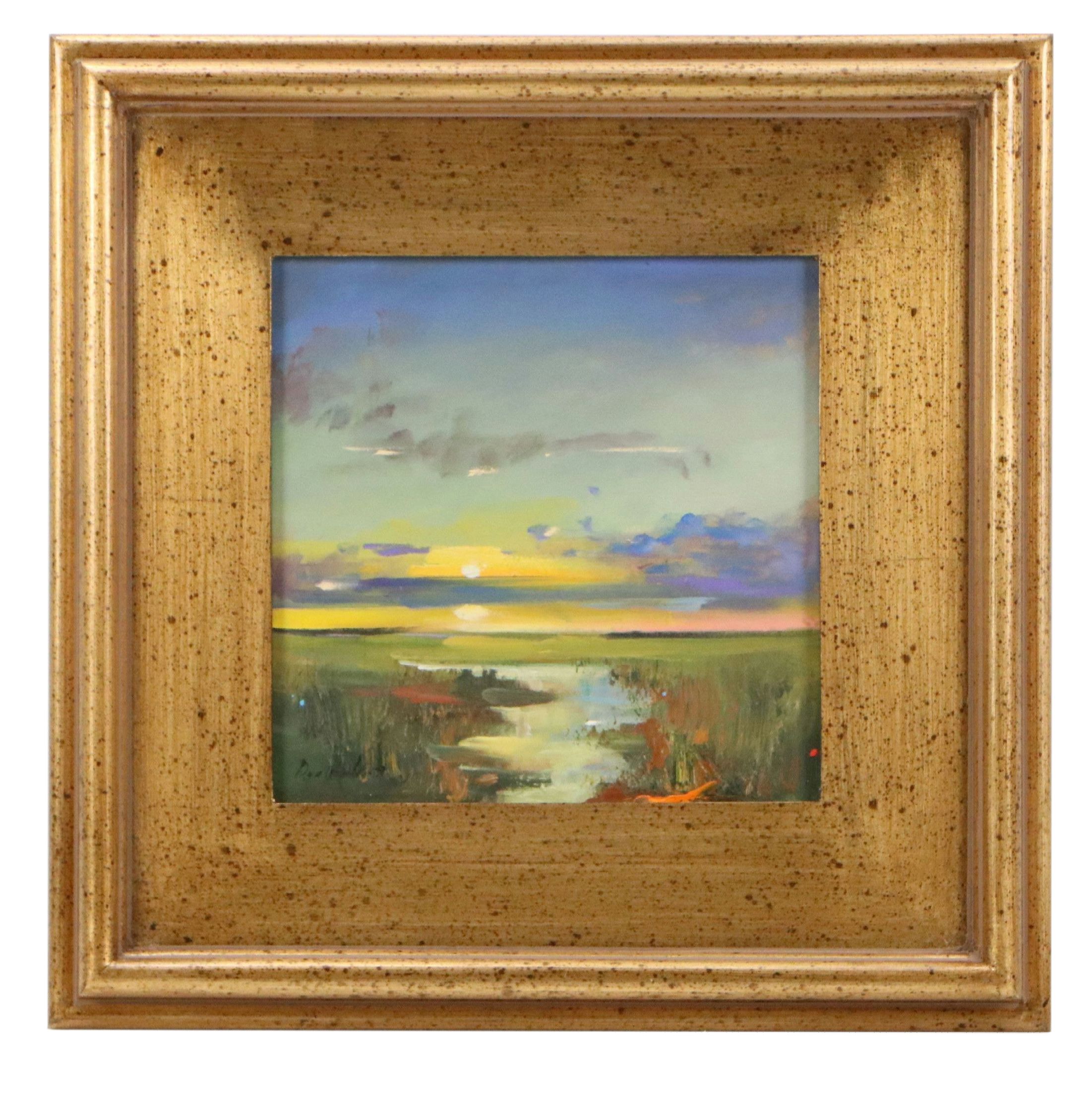 Natalia Demenko Oil Painting of Marsh Landscape | EBTH