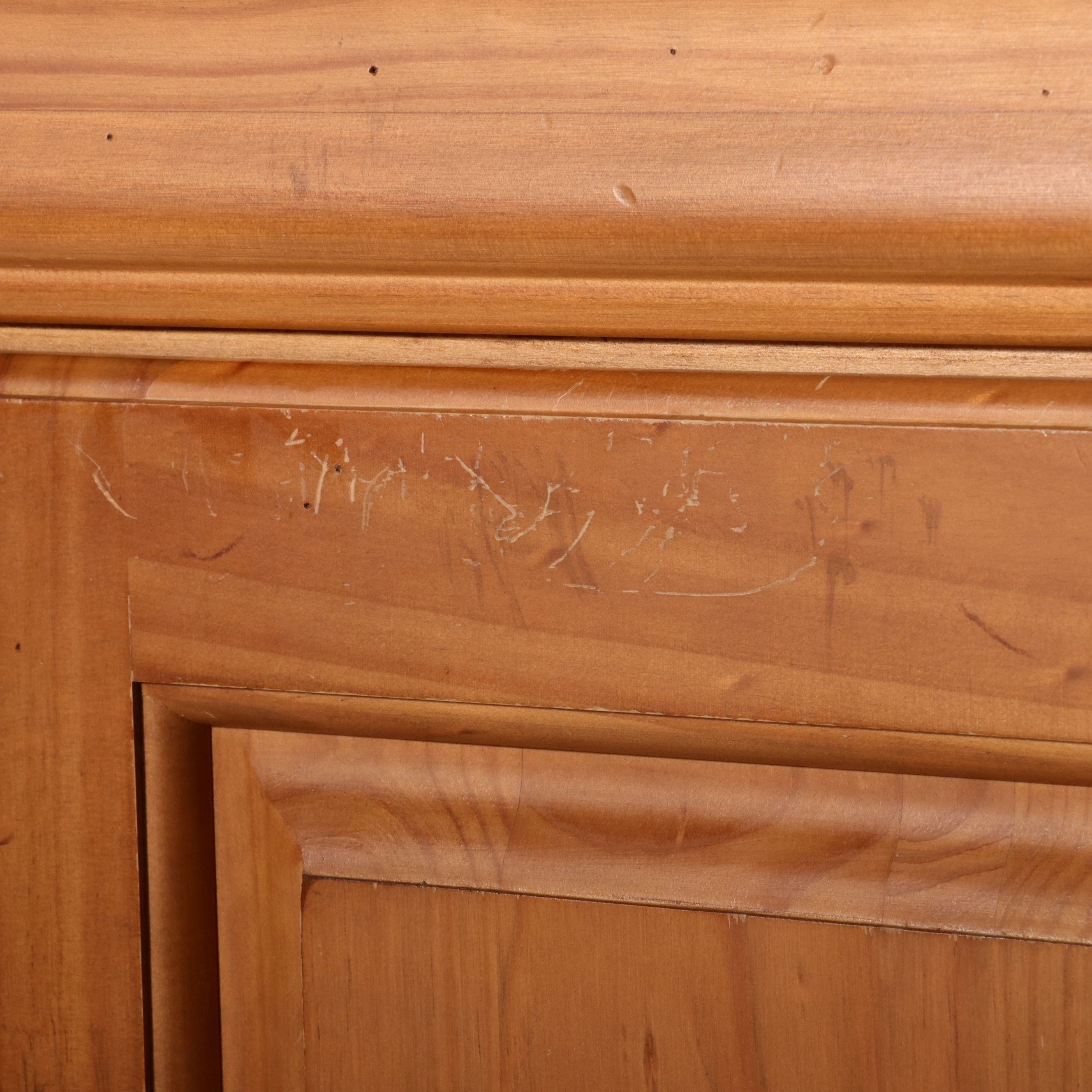 Contemporary Pine Armoire by Furniture Fair