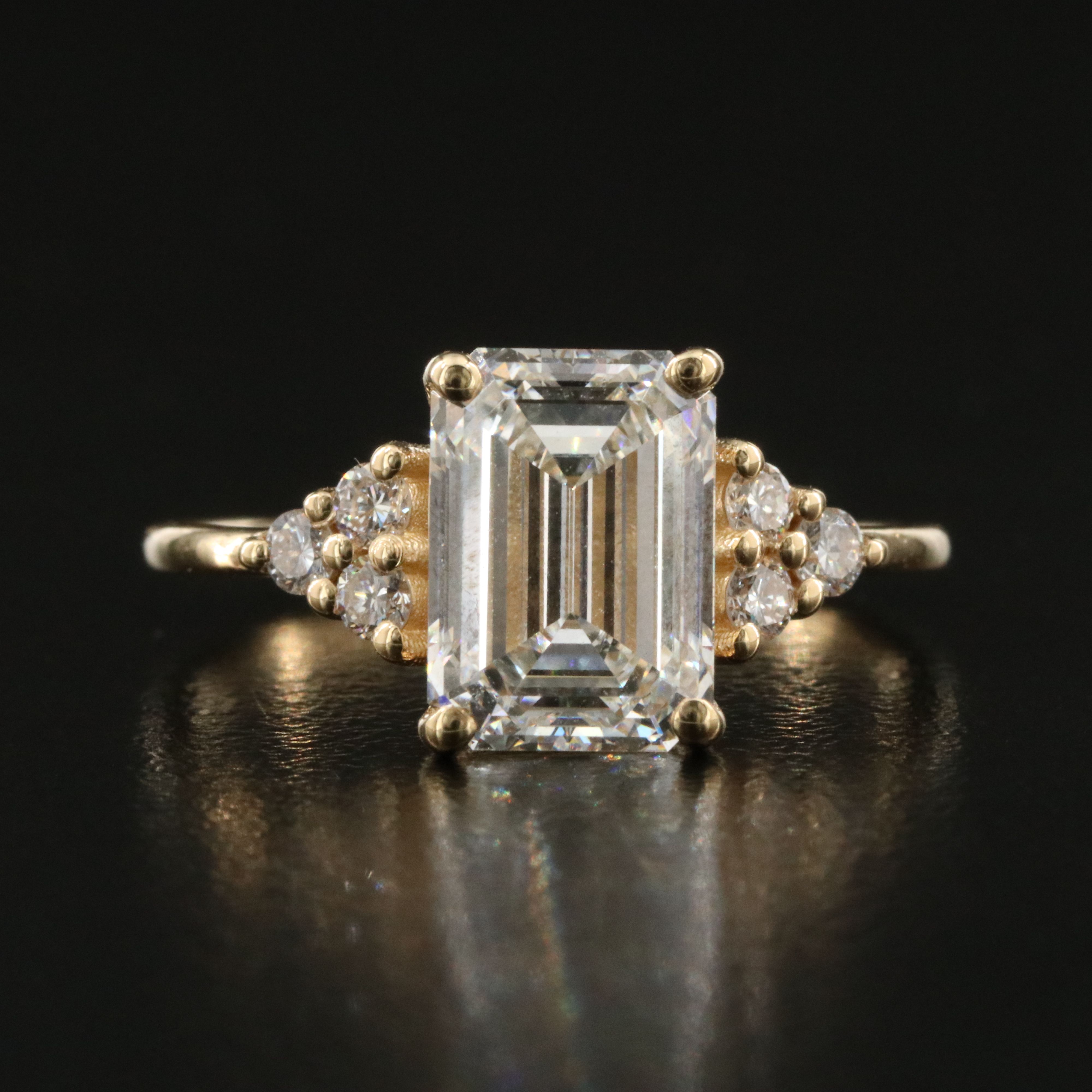 18K 3.13 CTW Lab Grown Diamond Ring with IGI Report
