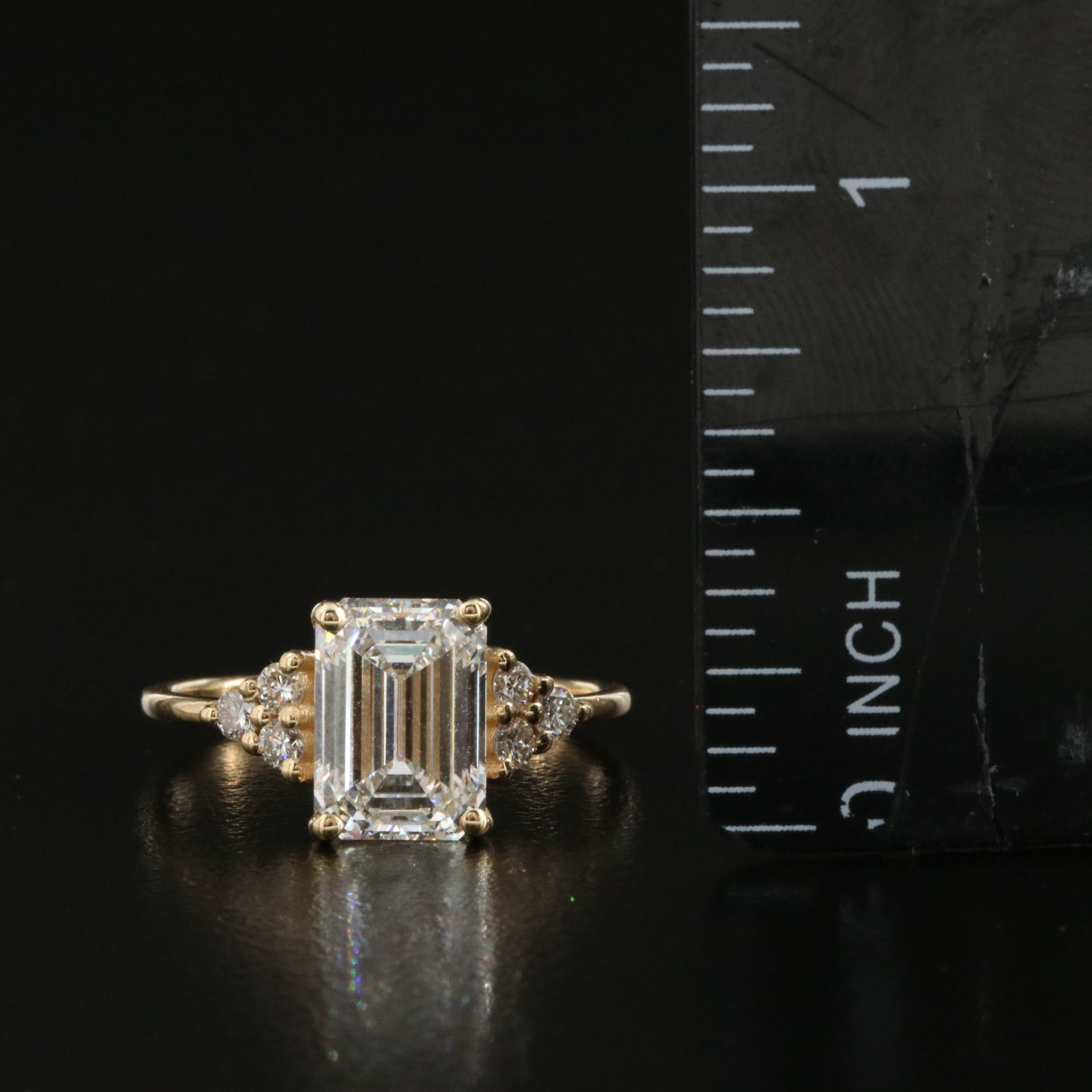 18K 3.13 CTW Lab Grown Diamond Ring with IGI Report