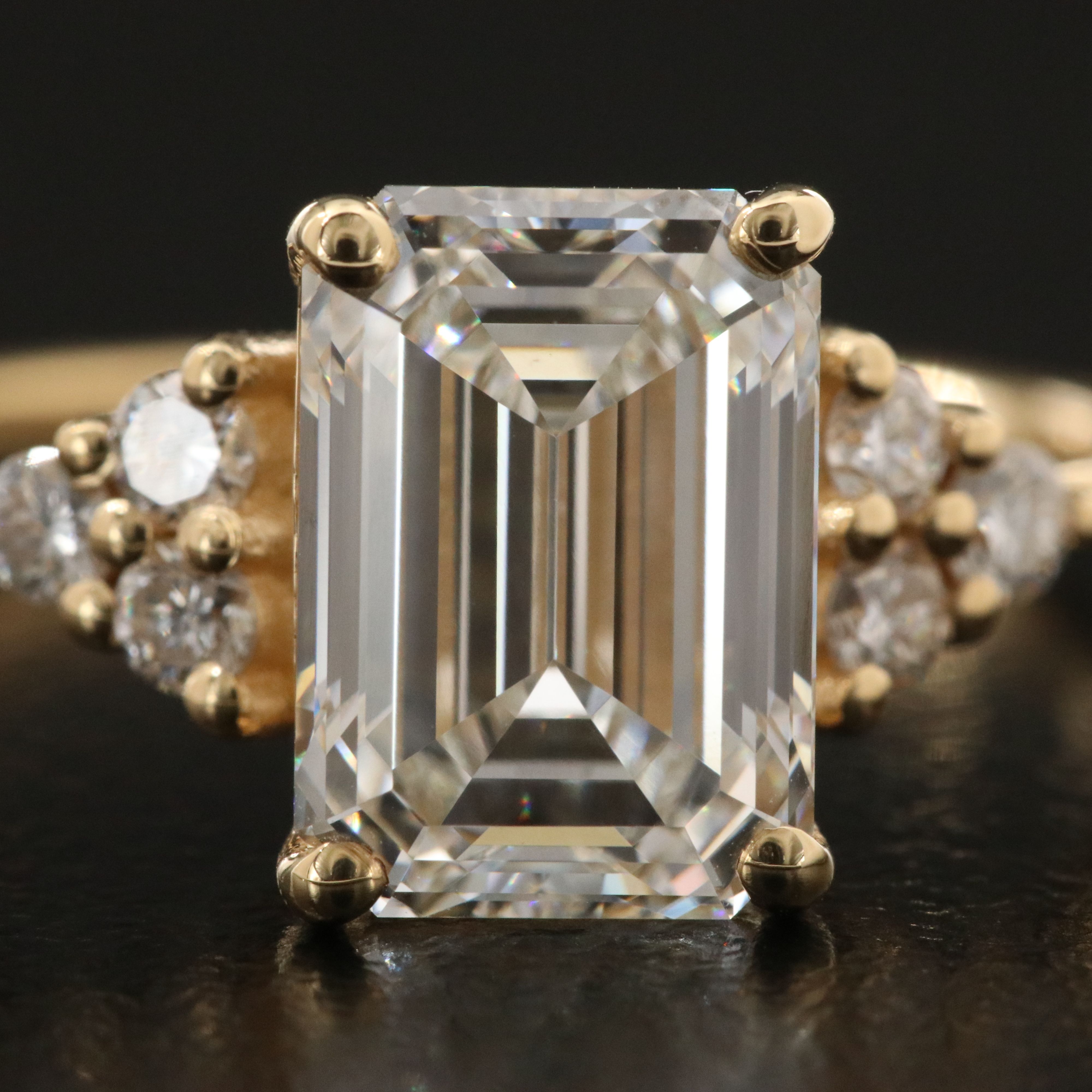 18K 3.13 CTW Lab Grown Diamond Ring with IGI Report