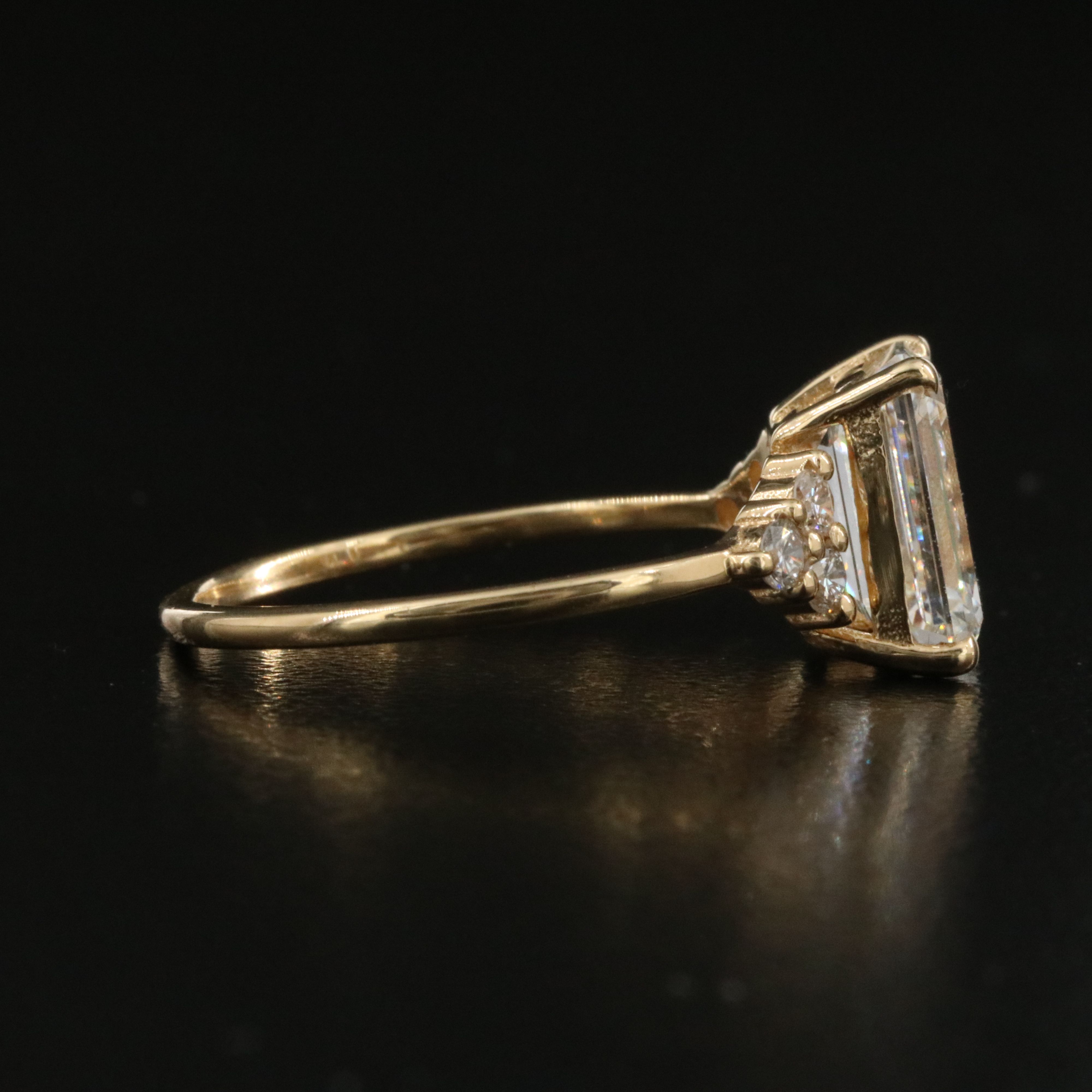 18K 3.13 CTW Lab Grown Diamond Ring with IGI Report