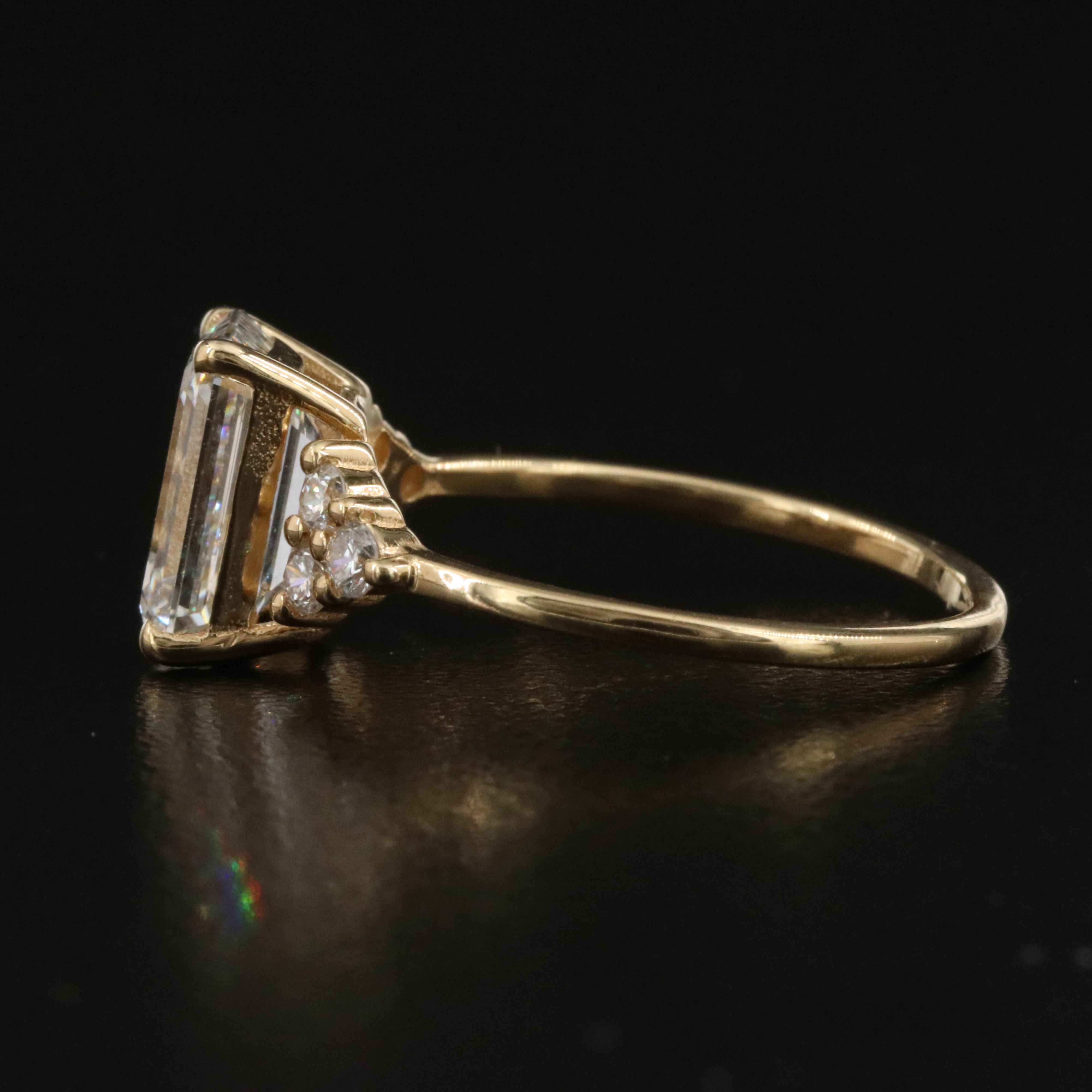 18K 3.13 CTW Lab Grown Diamond Ring with IGI Report