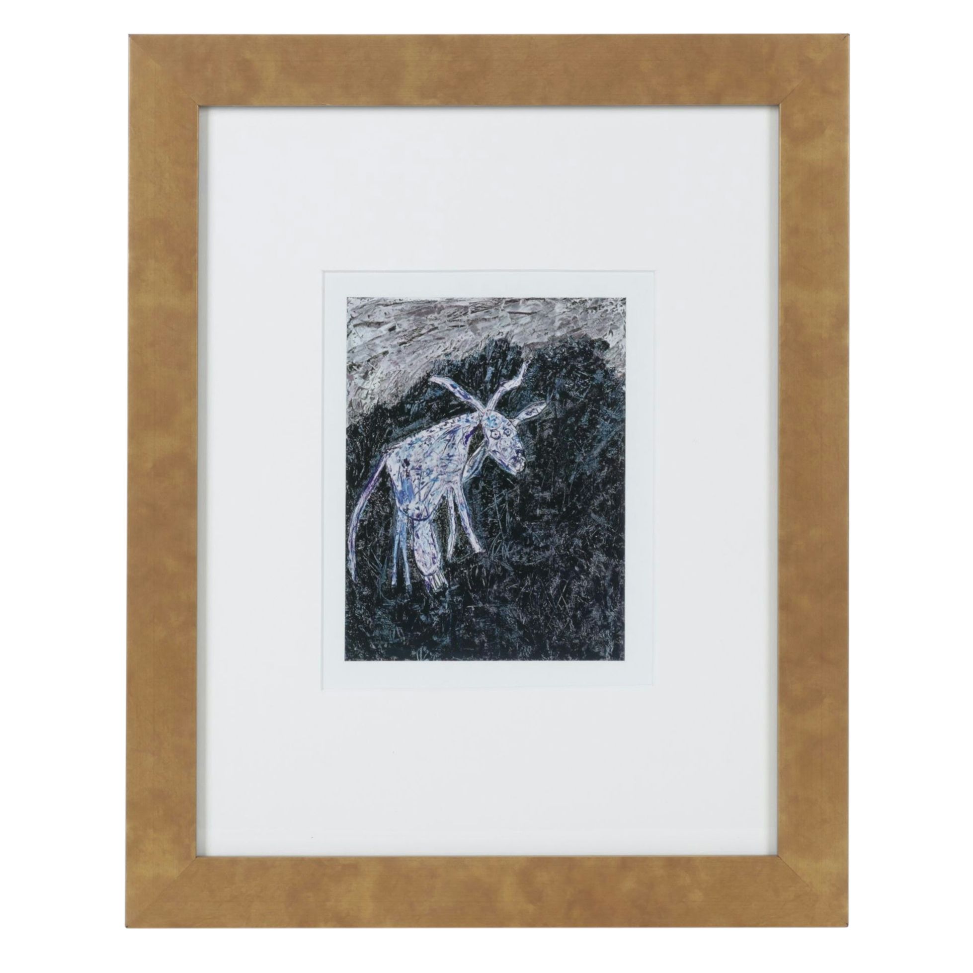 Offset Lithograph After Jean Dubuffet "La Vache au Pré Noir", 1963