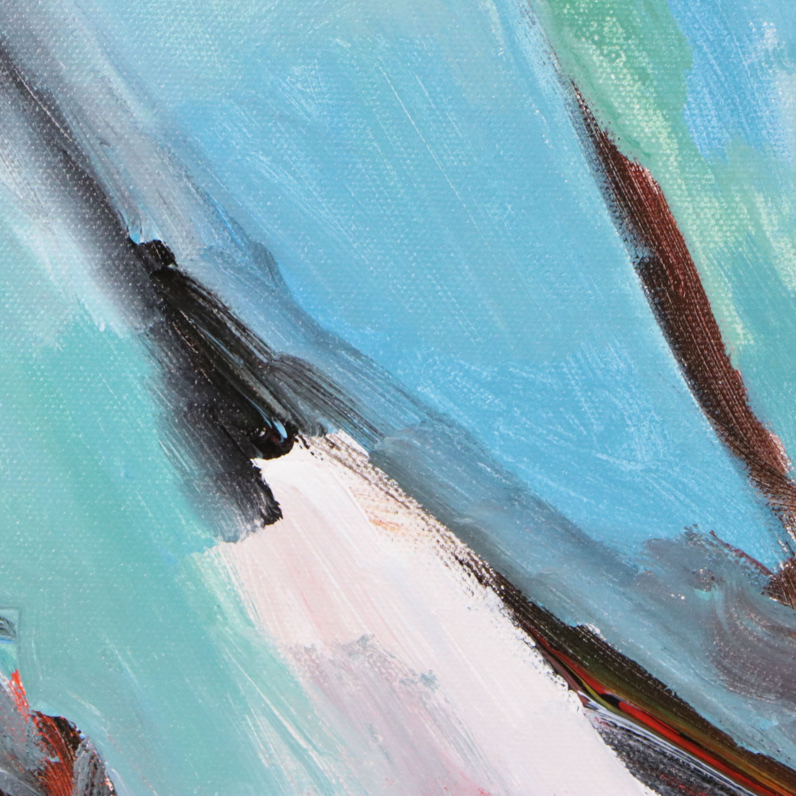 Saul Gefen Abstract Acrylic Painting, 2026