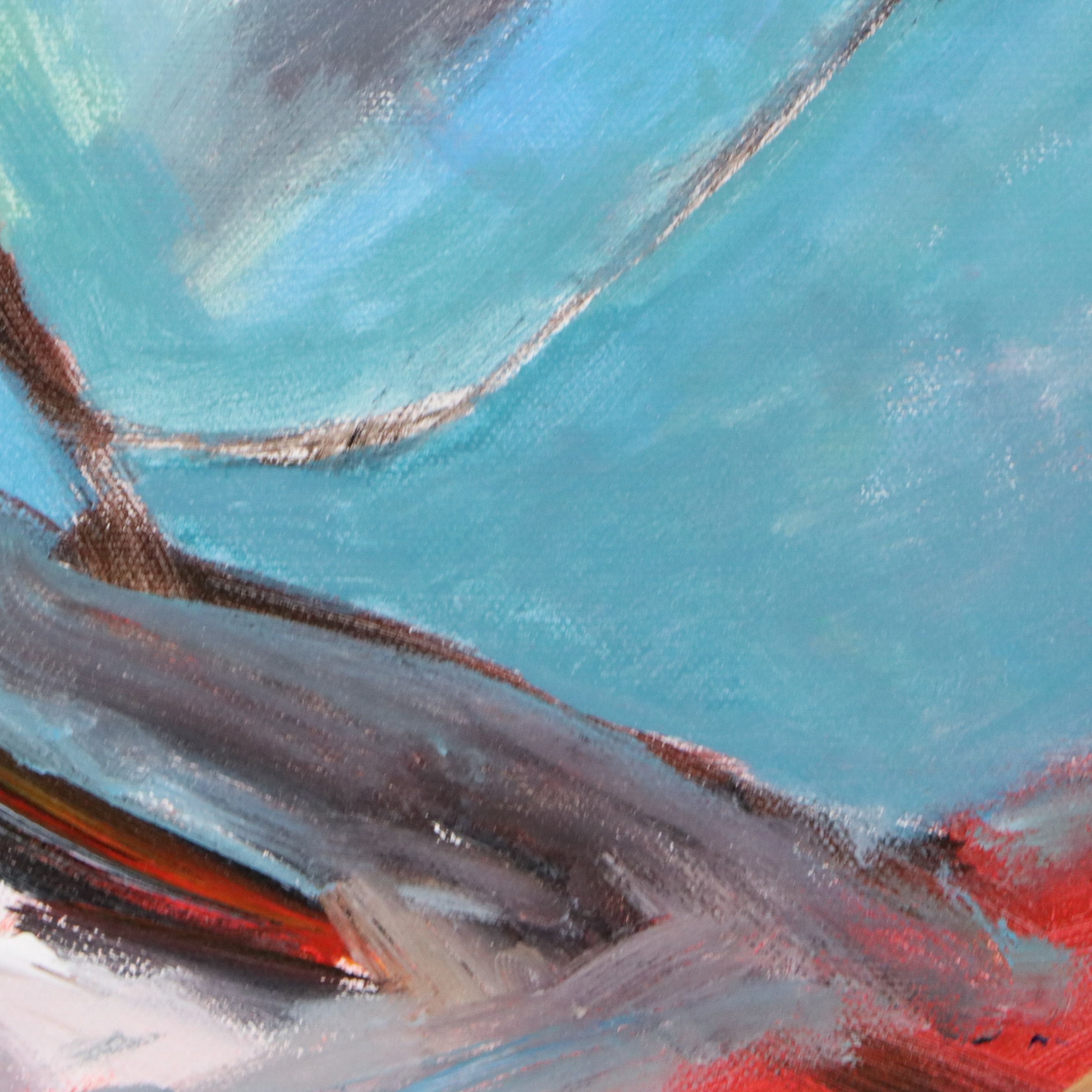 Saul Gefen Abstract Acrylic Painting, 2026