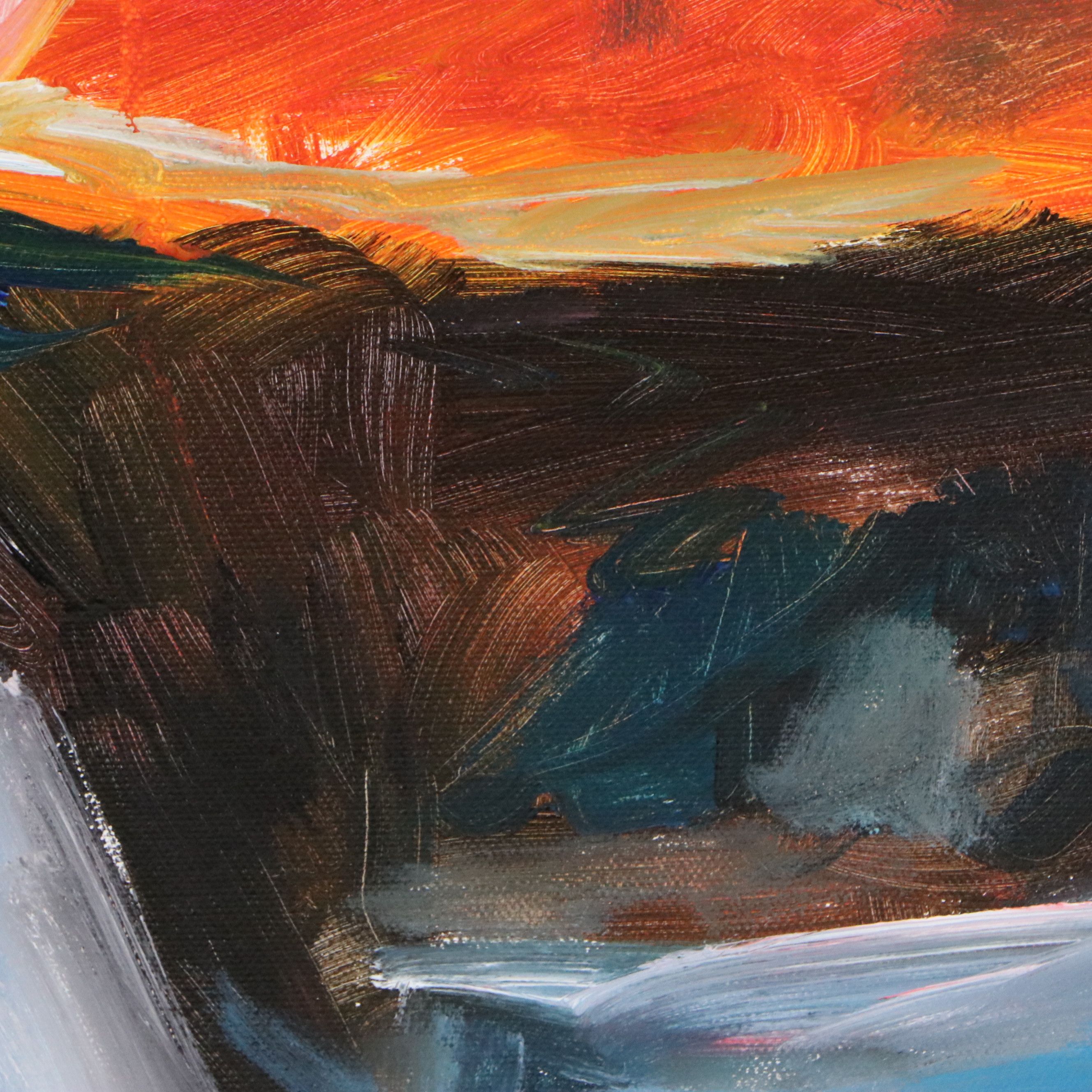 Saul Gefen Abstract Acrylic Painting, 2026