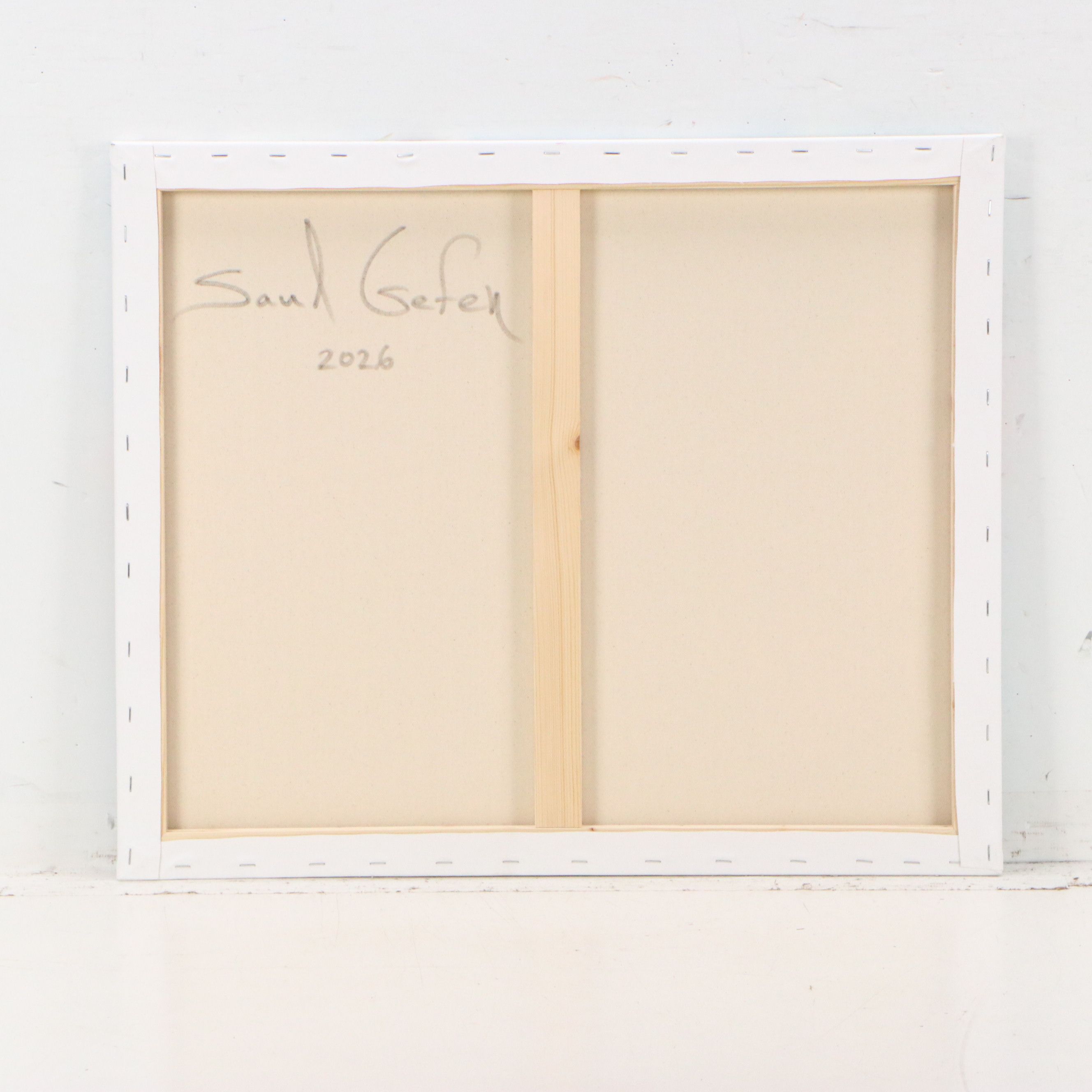 Saul Gefen Abstract Acrylic Painting, 2026