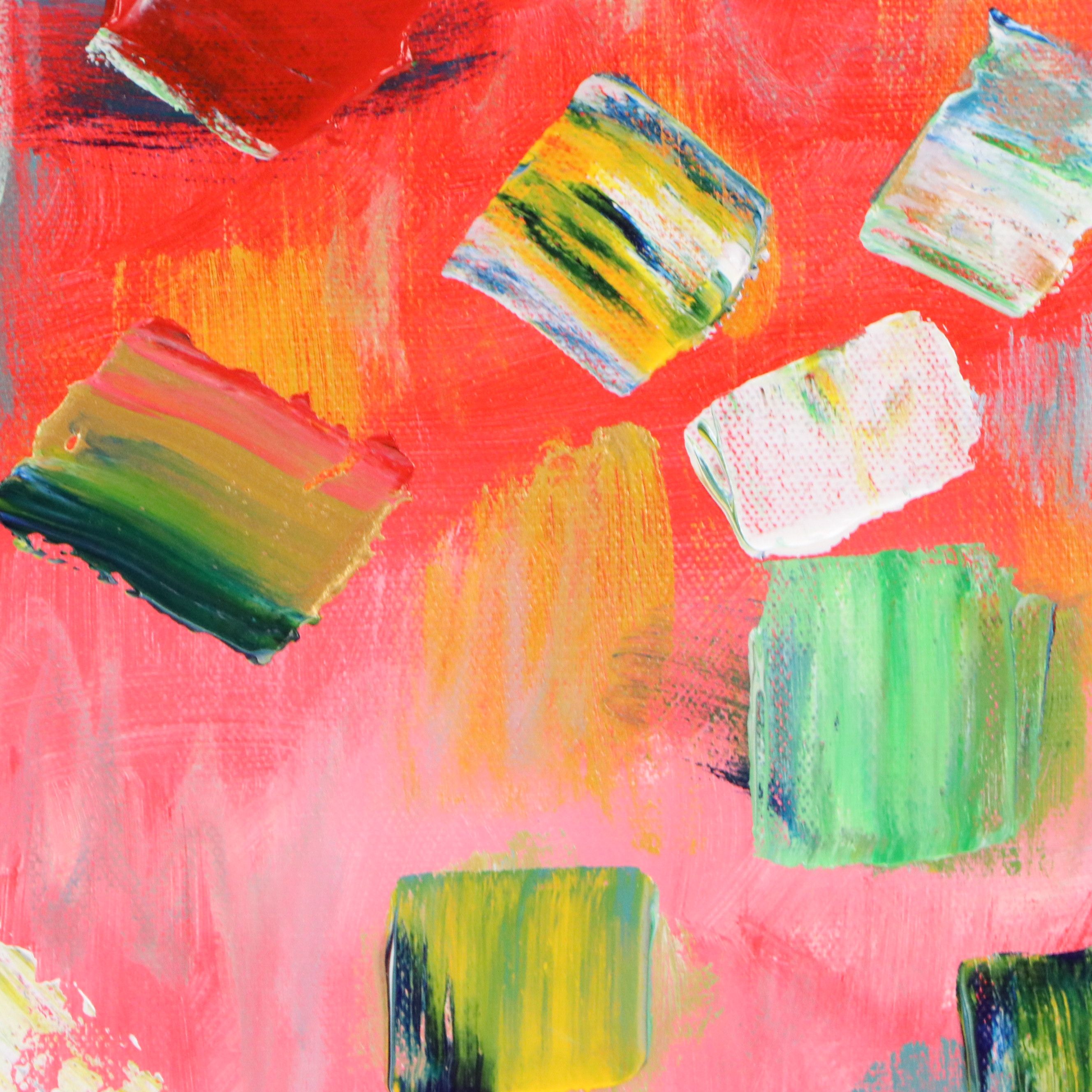 Saul Gefen Abstract Acrylic Painting, 2026