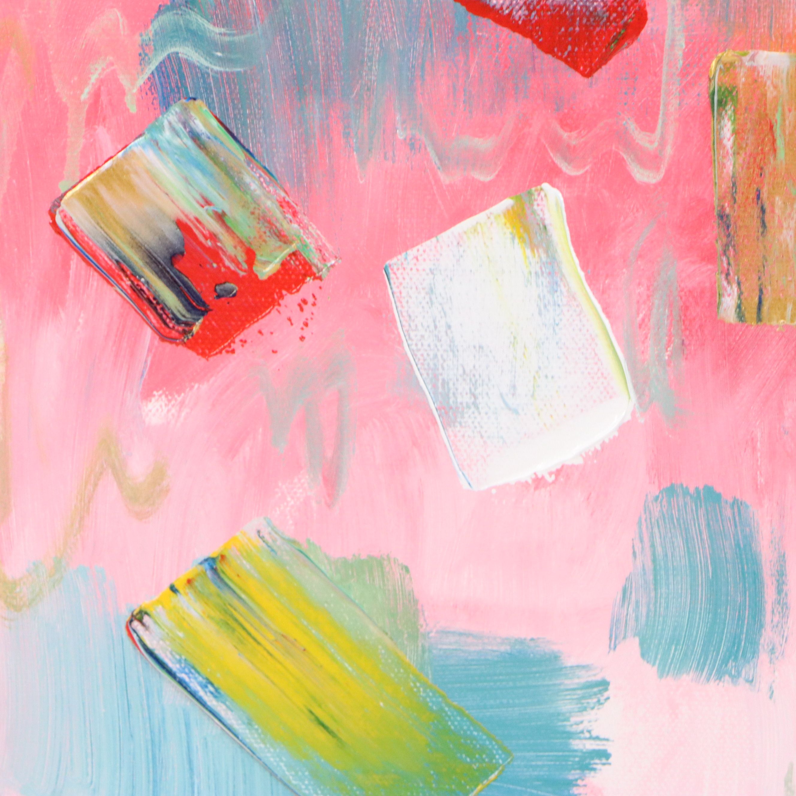 Saul Gefen Abstract Acrylic Painting, 2026