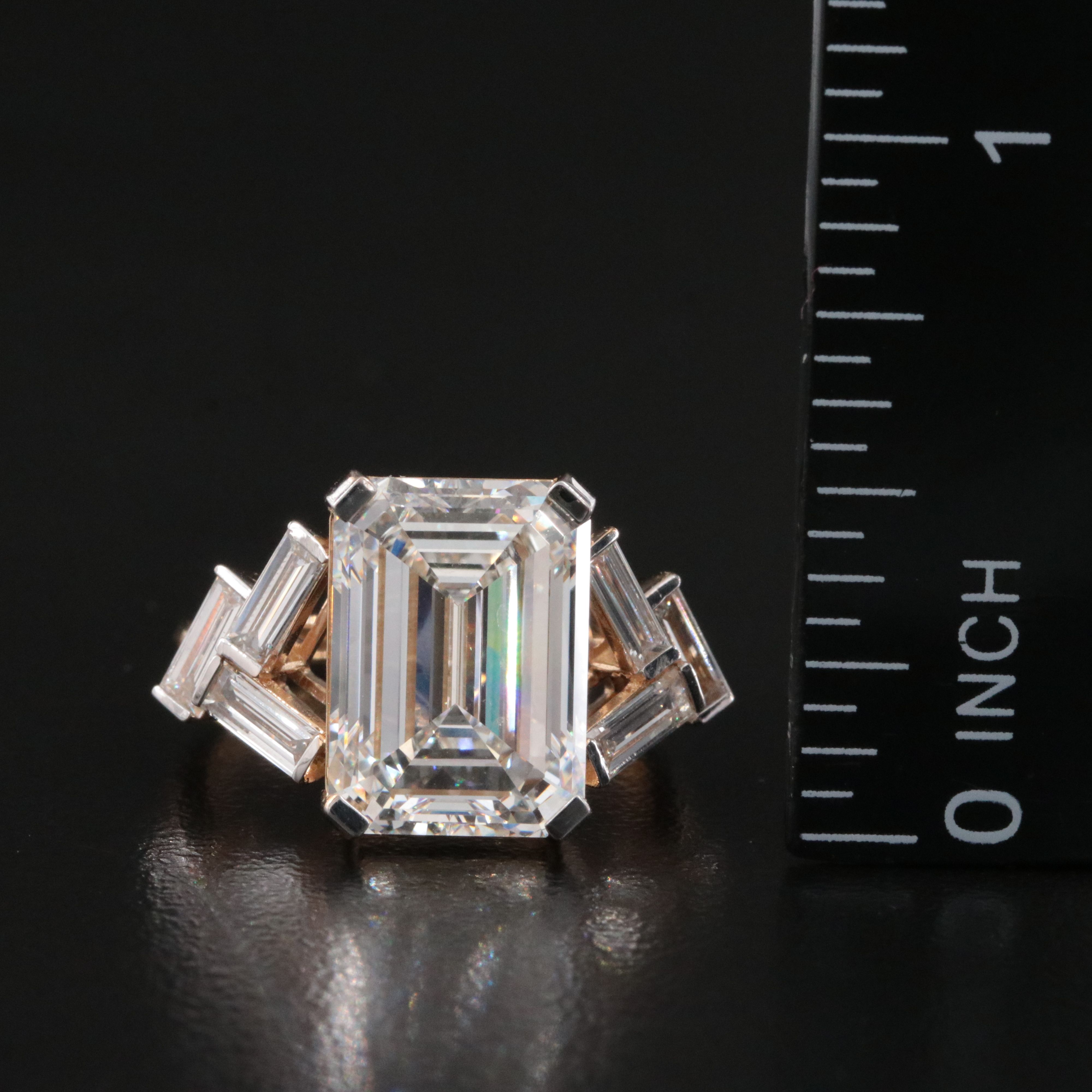 18K 7.91 CTW Lab Grown Diamond Ring with IGI Report